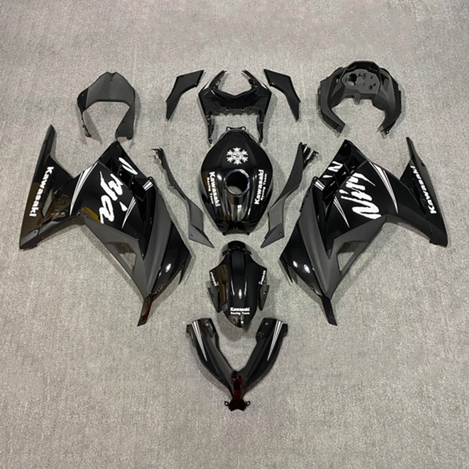 Amotopart Kawasaki EX300/Ninja 300 2013-2017 ABS kunststof carrosseriekuipset