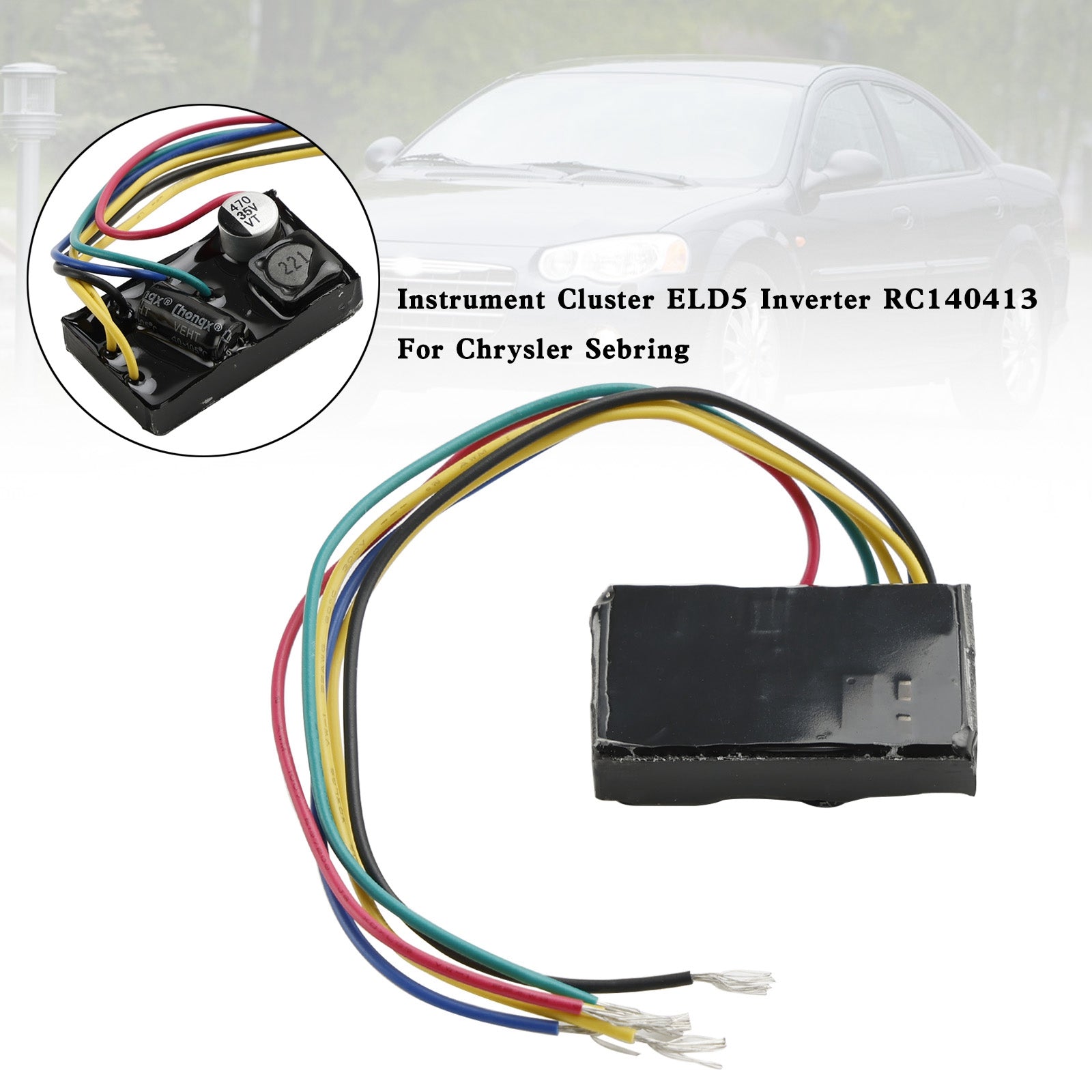2008 do 2009 Dodge Grand Caravan Chrysler Town & Country Instrument Cluster ELD5 Inverter RC140413