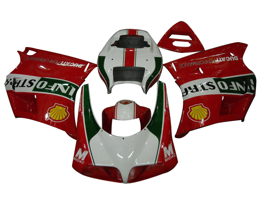 Carene Amotopart per Ducati 996 Rosso Bianco Infostrada 1996-2002 Generico