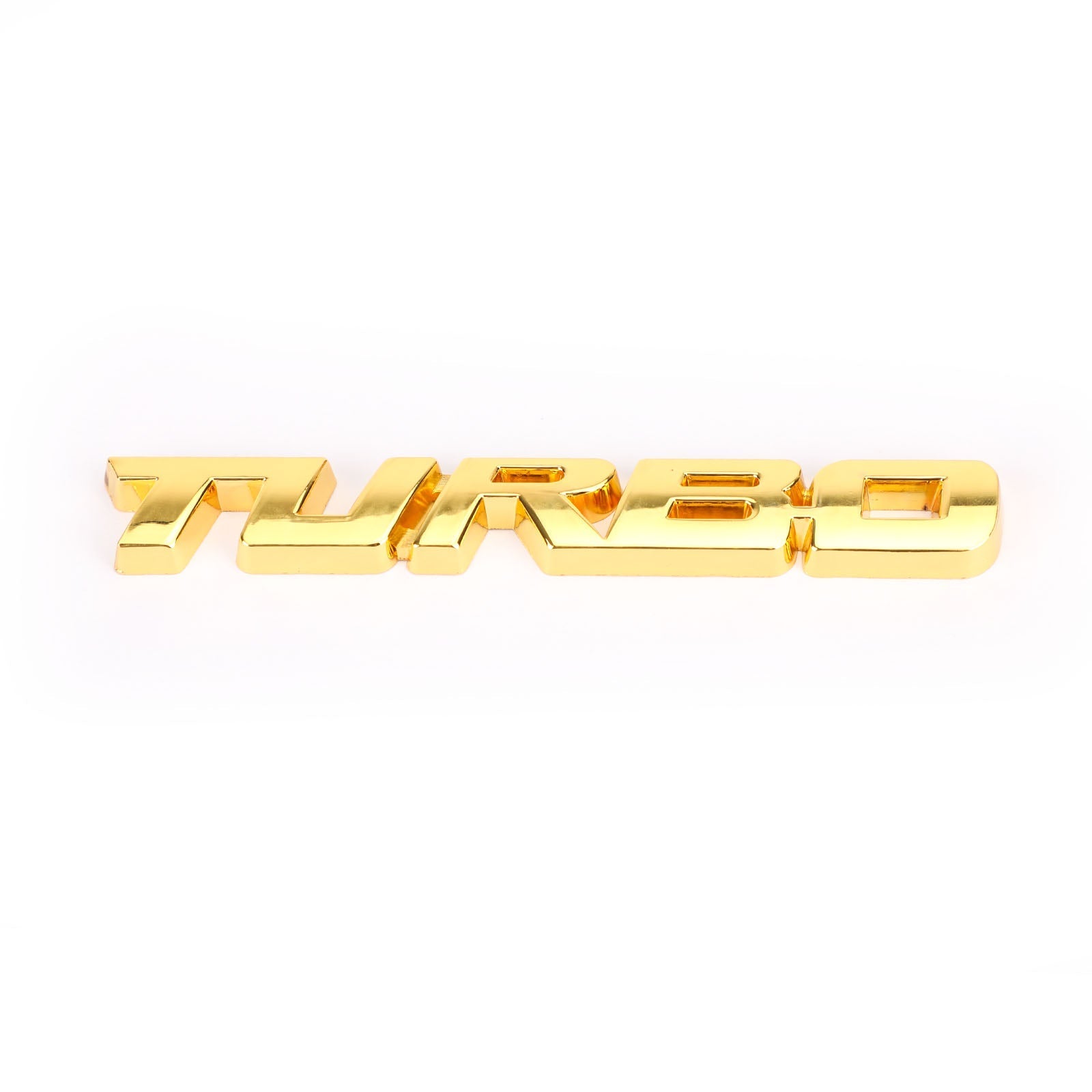 3D Metal Turbo Logo Emblema Emblema Insignia Pegatina Tronco de troncal Calcomanía de plata genérica