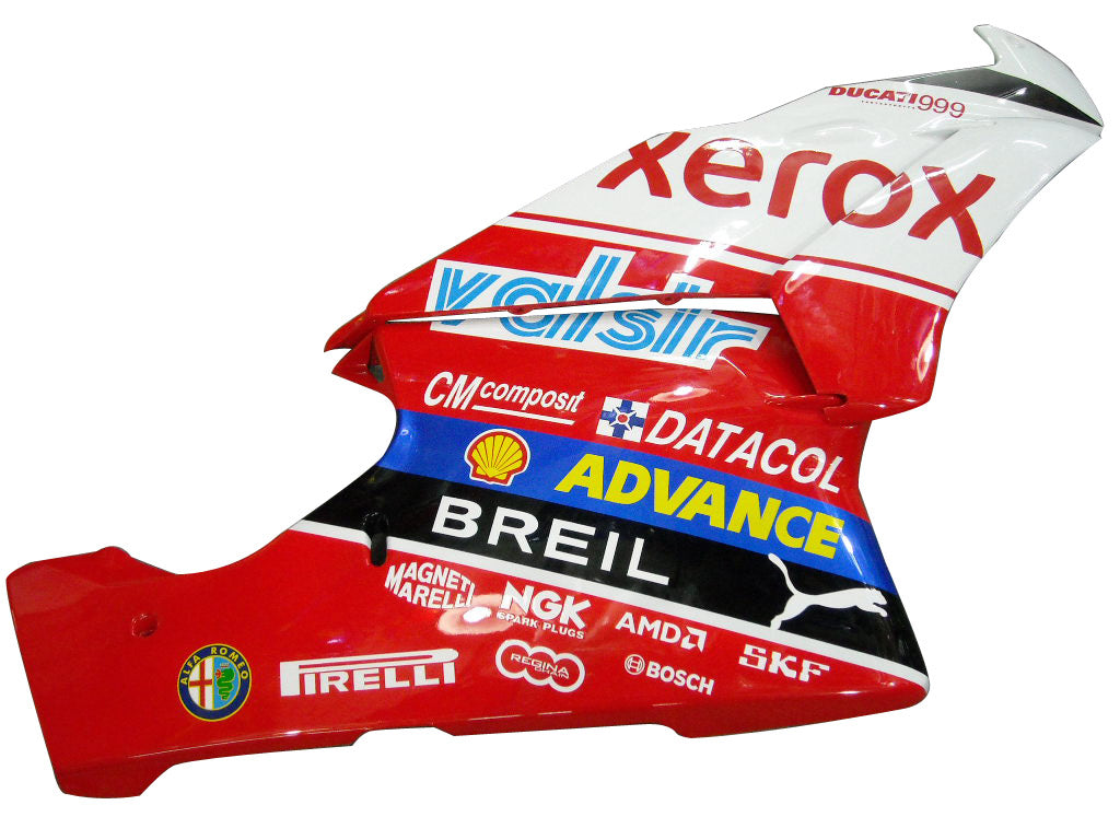 Amotopart Fachings za 2003-2004 Ducati 999 Rdeči in beli Xerox Generic