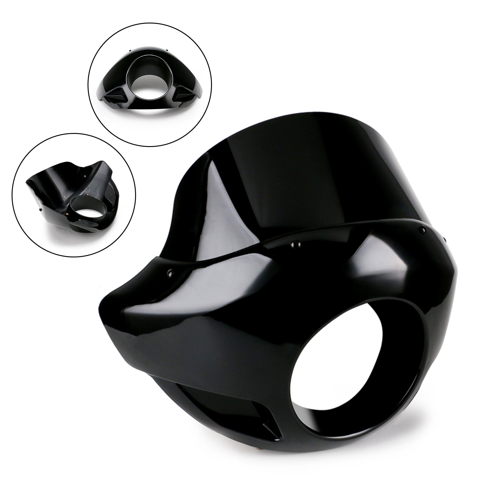 Forcelle da 35mm-49mm Fari da 5,75" Parabrezza Sportster Cupolino