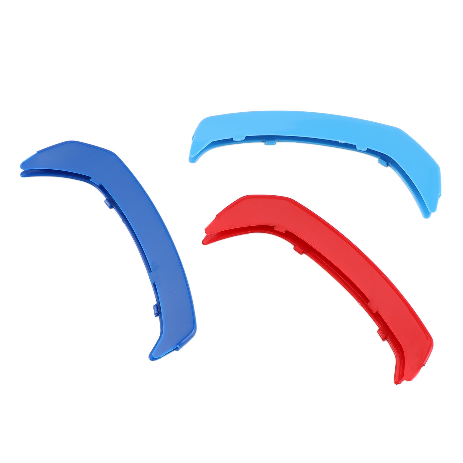 Kolmiväriset etusäleikön suojuksen nauhat Clip Trim BMW GT3 9 -säleikköille