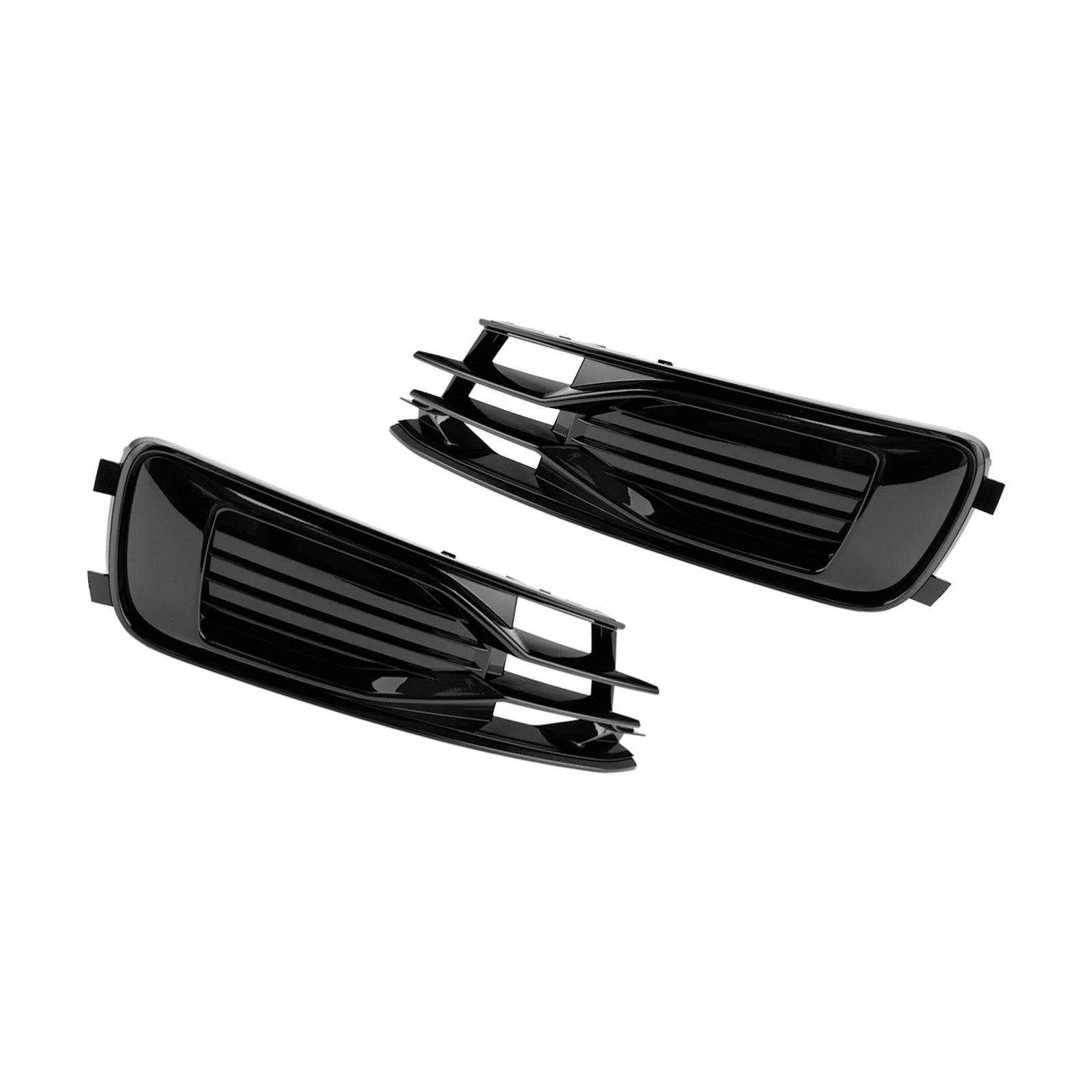 Audi A6 C7 2014-2018 2 stuks voorbumper mistlampafdekking grille zwart
