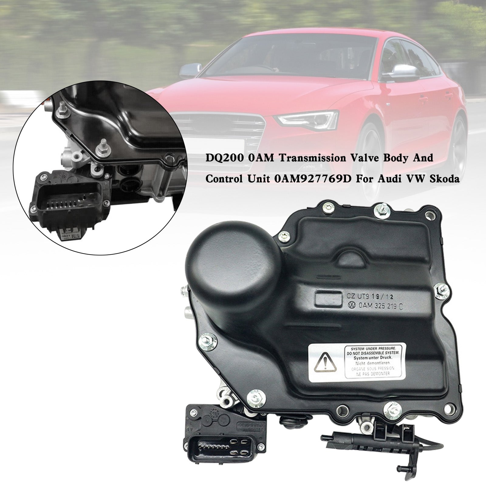 2008-2011 Volkswagen Jetta Wagon Passat 7 FWD DQ200 0AM Transmissie Klephuis en regeleenheid 0AM927769D