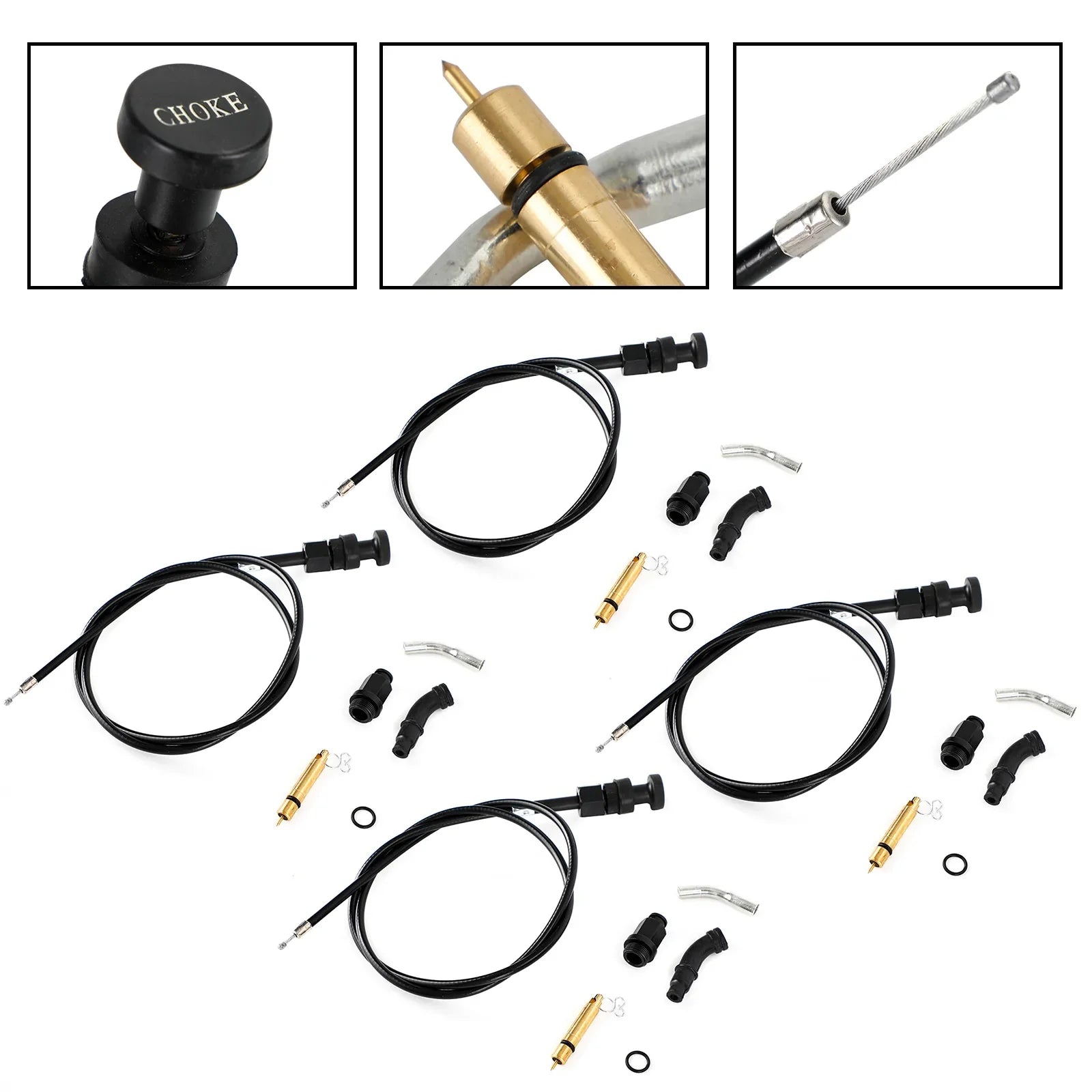 4x Honda Rancher TRX350 FM TM 2000-2006 Zestaw tłoka linki ssania gaźnika