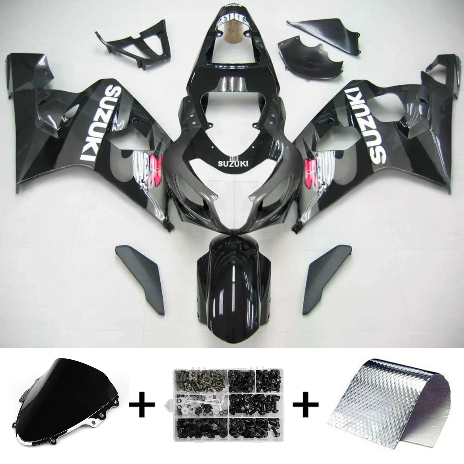 Amotopart Suzuki GSXR 600/750 2004-2005 ABS kunststof carrosseriekuipset