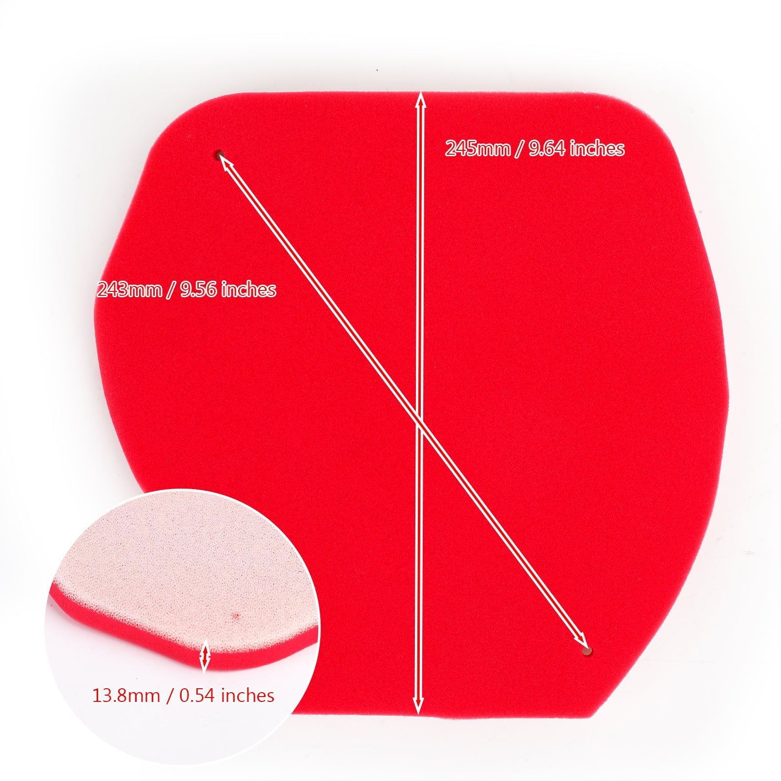 Filtro Aria in Schiuma per Yamaha YFM550 FG Grizzly YFM700 FG Grizzly 07-15 Generico