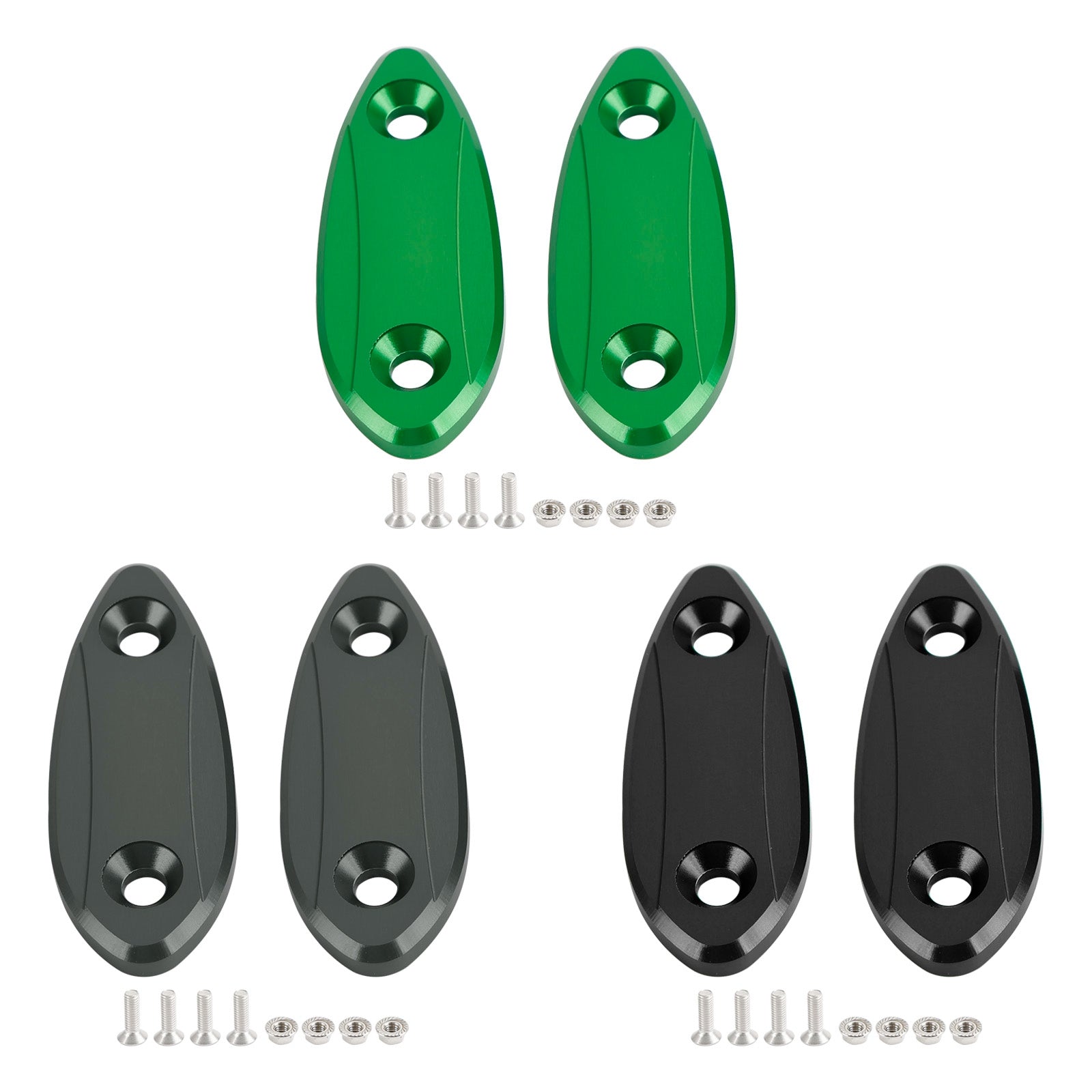 Kawasaki ZX-6R ZX6R 2009-2012 Bloque de deleción de espejo de placas