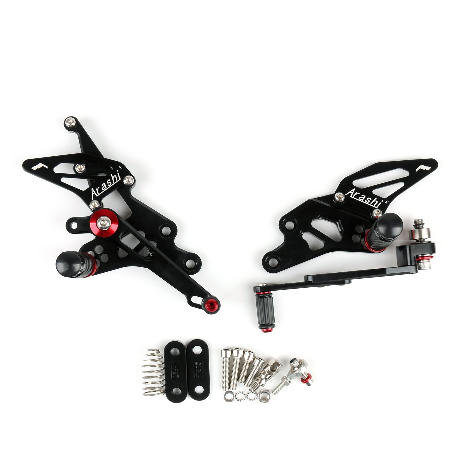 Ensemble arrière de repose-pieds réglable CNC pour Suzuki GSXR1000 2009-2016 Blac générique