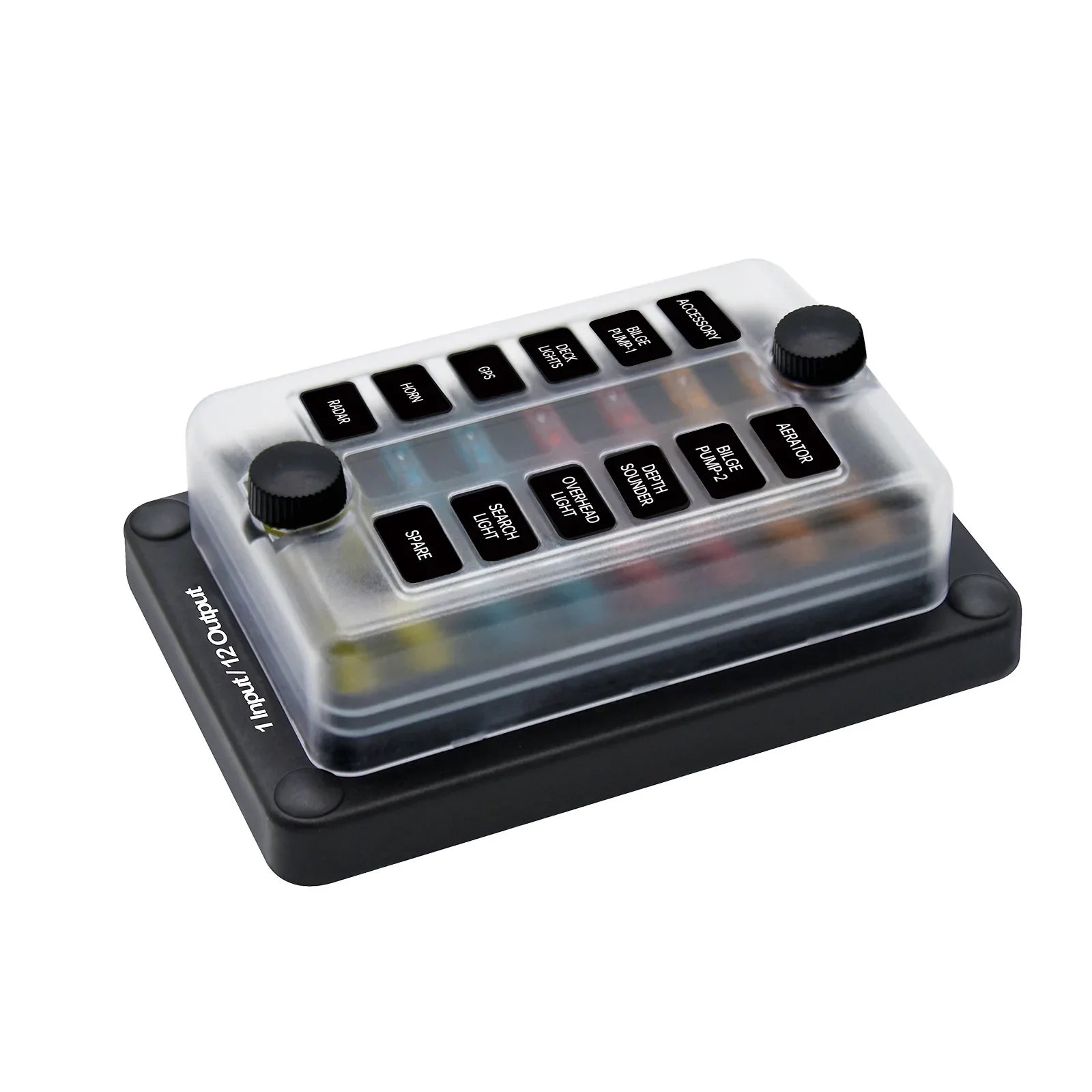 Support de bloc de boîte à fusibles à lame 6 voies/12 voies ATO ATC pour bateau marin de voiture étanche