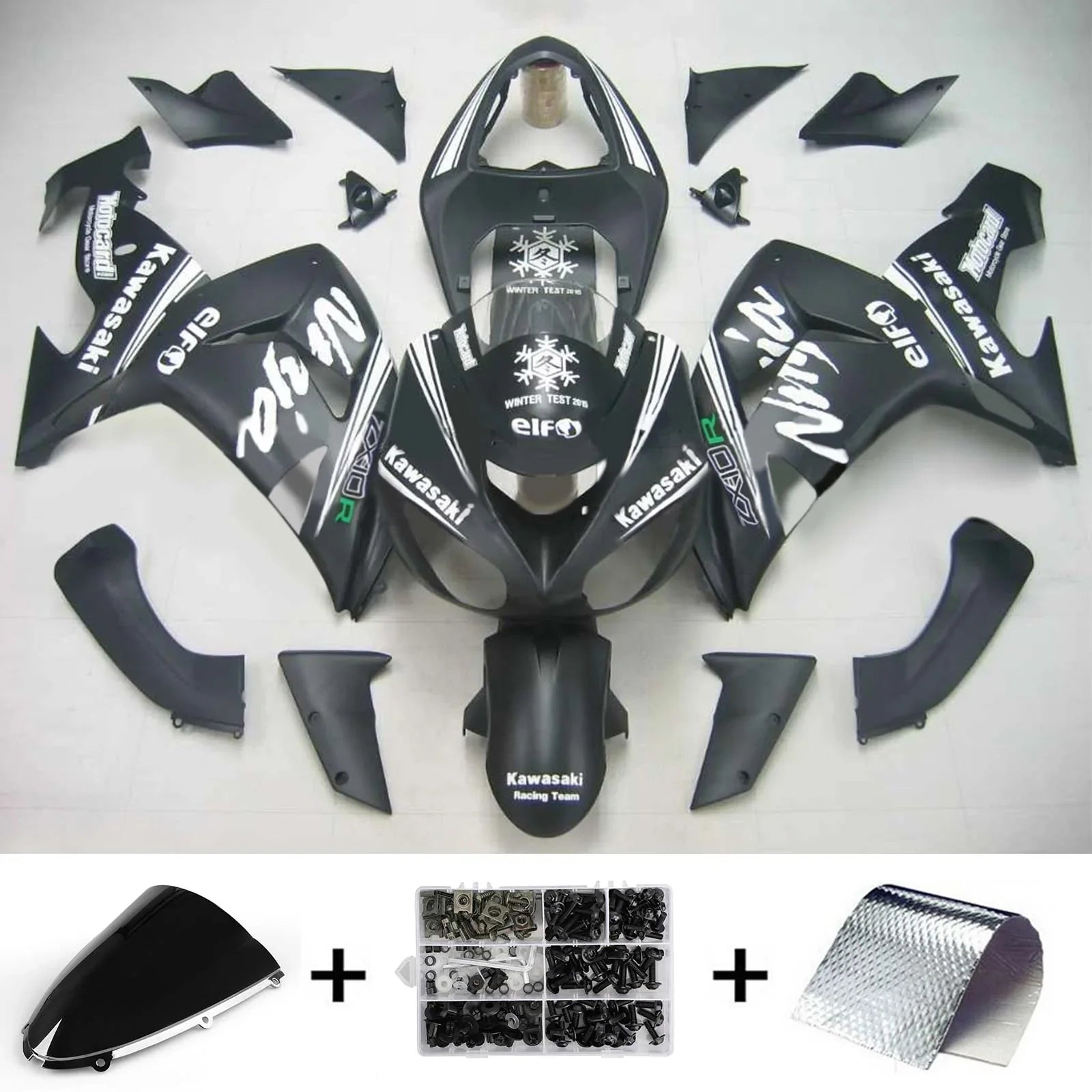 Kit de carénage Amotopart pour Kawasaki ZX10R 2006-2007 Générique