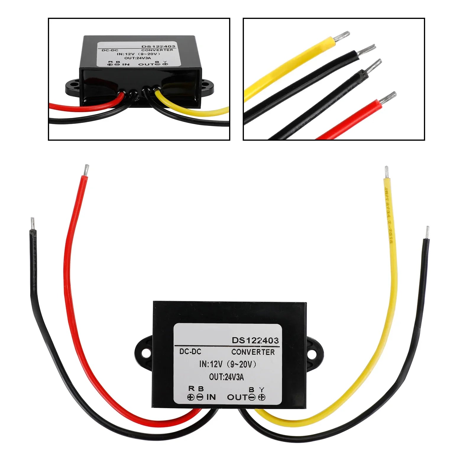 Convertitore di sollevamento di impermeabilizzazione DC-DC 12V a 24 V Modulo di auto