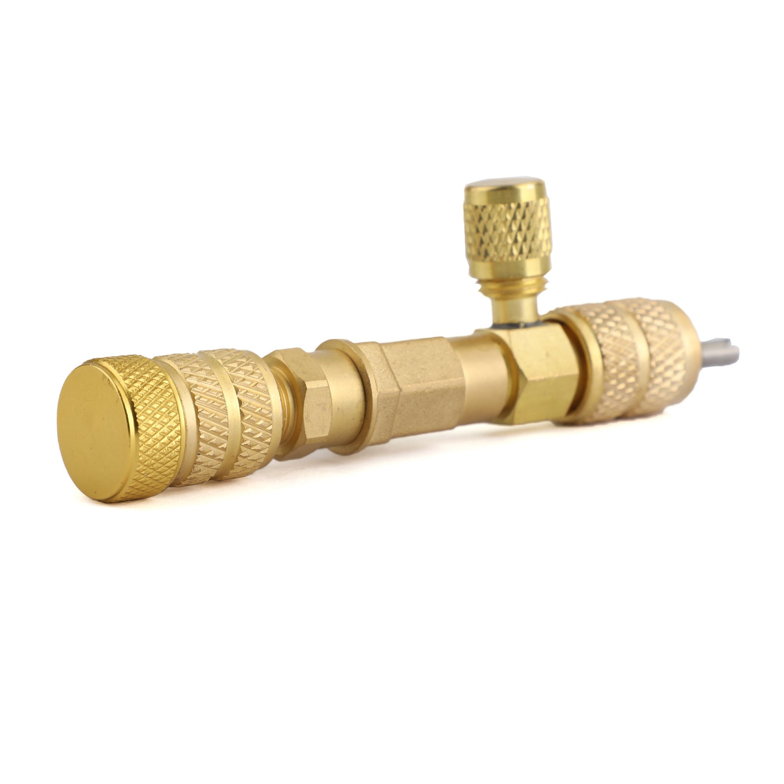 Outil d'installation de port double taille 1/4" et 5/16" HVAC AC Valve Core Remover