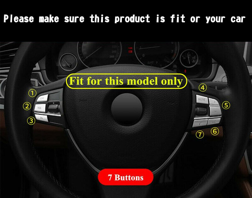 7x pokrywka pokrycia przycisku kierownicy dla BMW x3 F25 £ ¨11-17 © x4 F26 £ ¨14-17 £ © ogólne