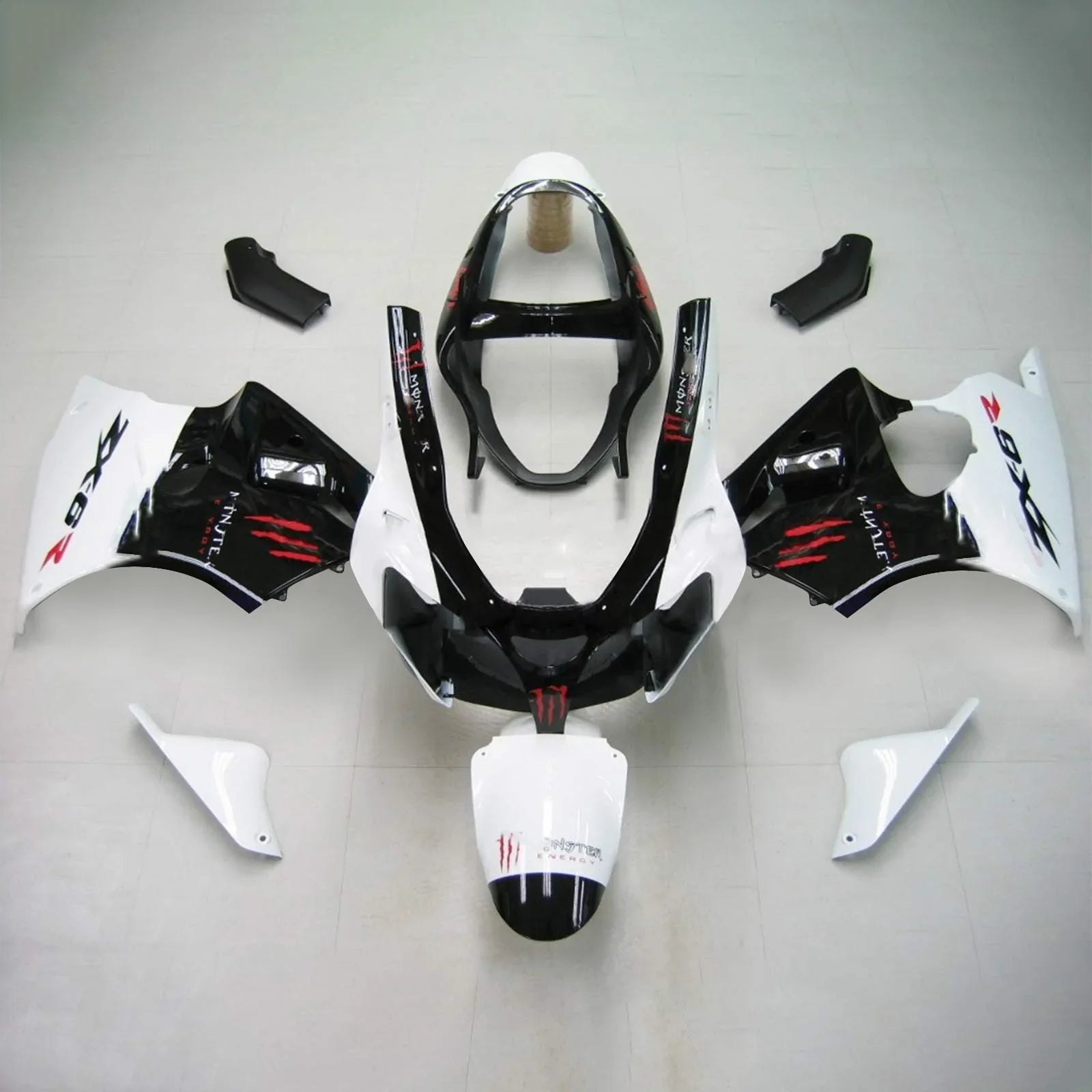 Zestaw owiewki Amotopart do Kawasaki ZX6R 636 2000-2002 ZZR600 2005-2008