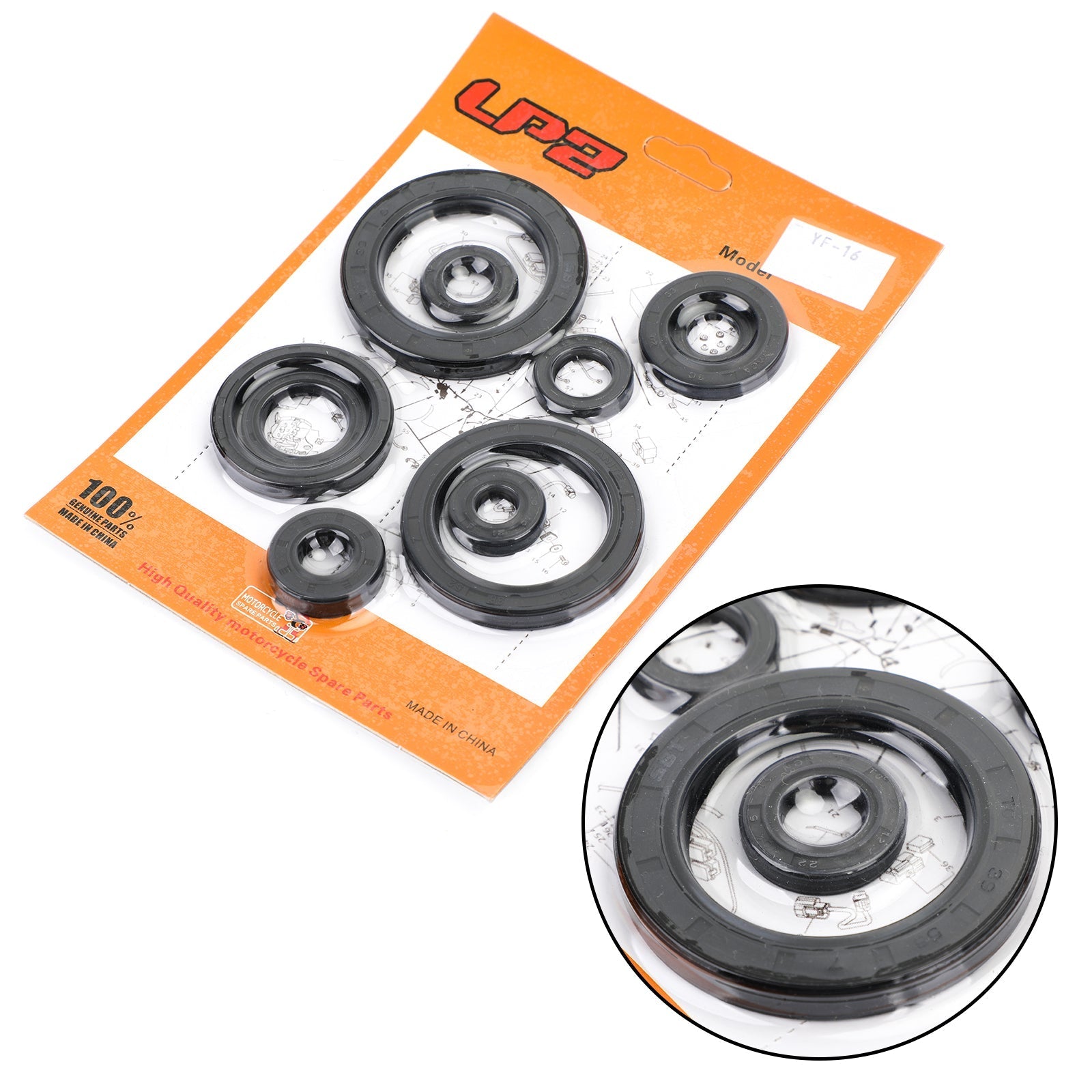 Jeu de joints d'huile moteur 10 pièces joints pour Honda CRF 450R 2007-2008 Motocross Enduro générique