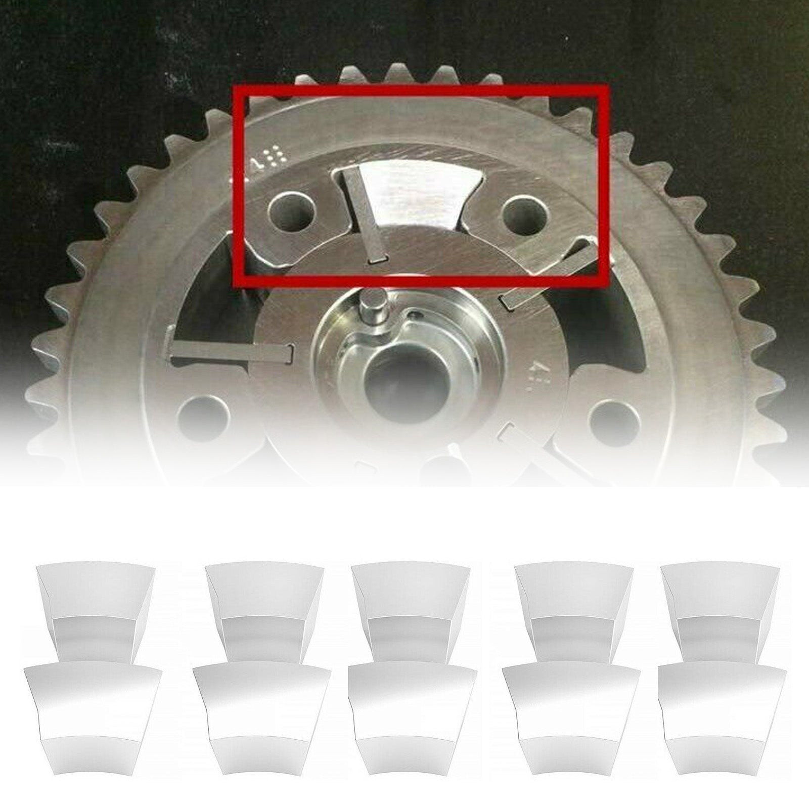 10PCS 3 Valve Cam Phaser Lock Out Kit Kit de réparation de bruit Fit Ford 5.4L F150 Generic