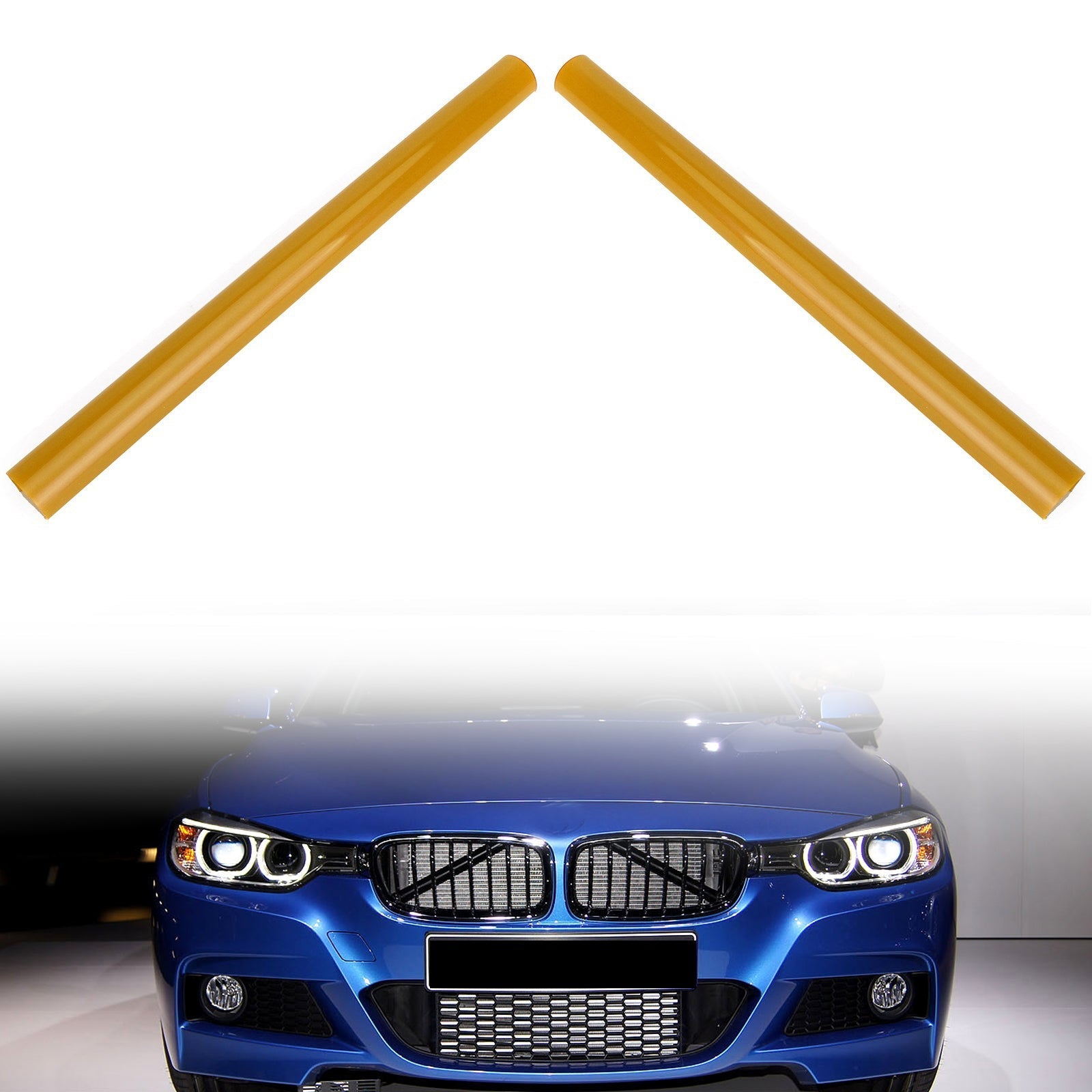 #A Wsparcie kolorystyczne Grill Bar V Wrap dla BMW F30 F31 F32 F33 F34 F35 Blue Generic