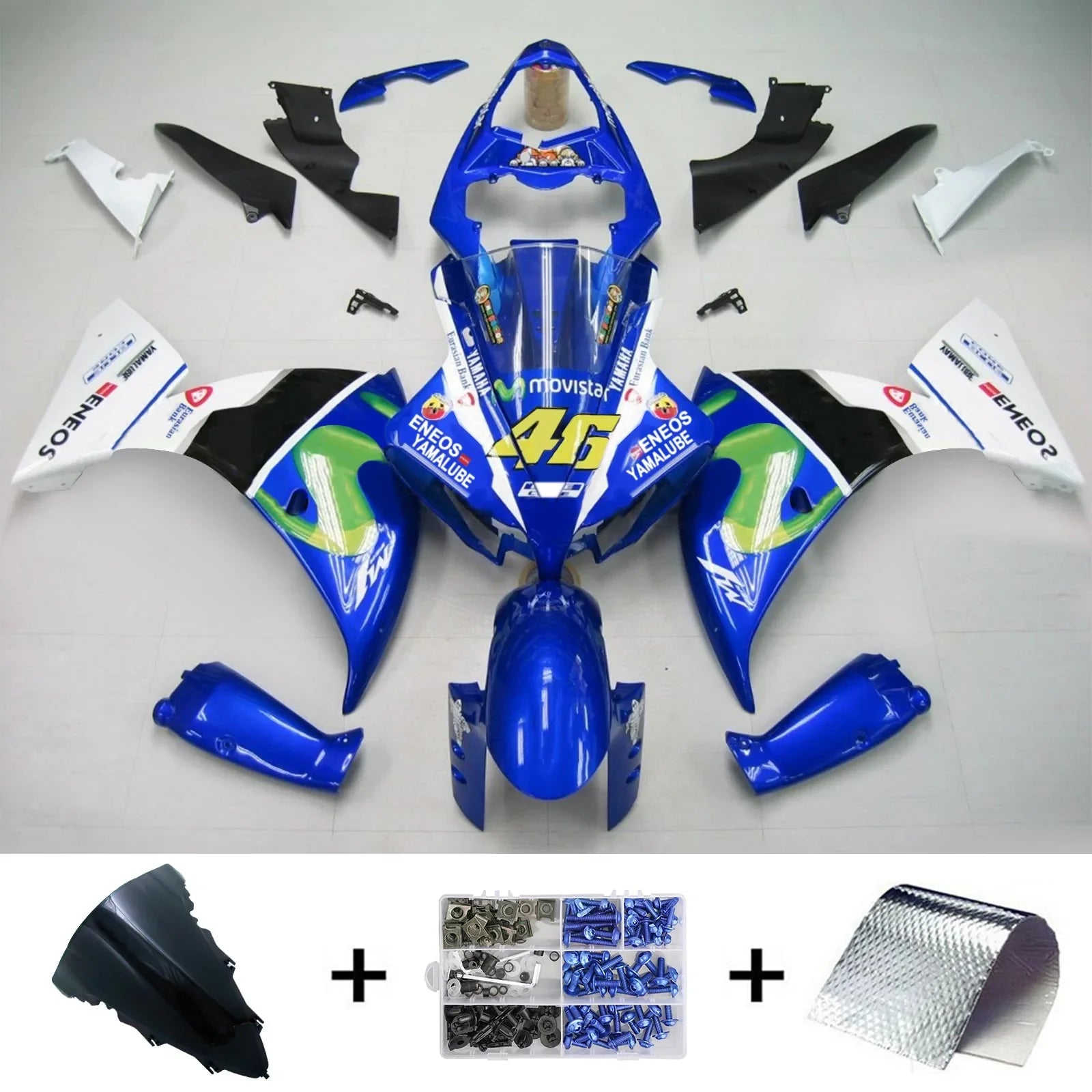 Amotopart kuipset voor Yamaha YZF 1000 R1 2012-2014 generiek