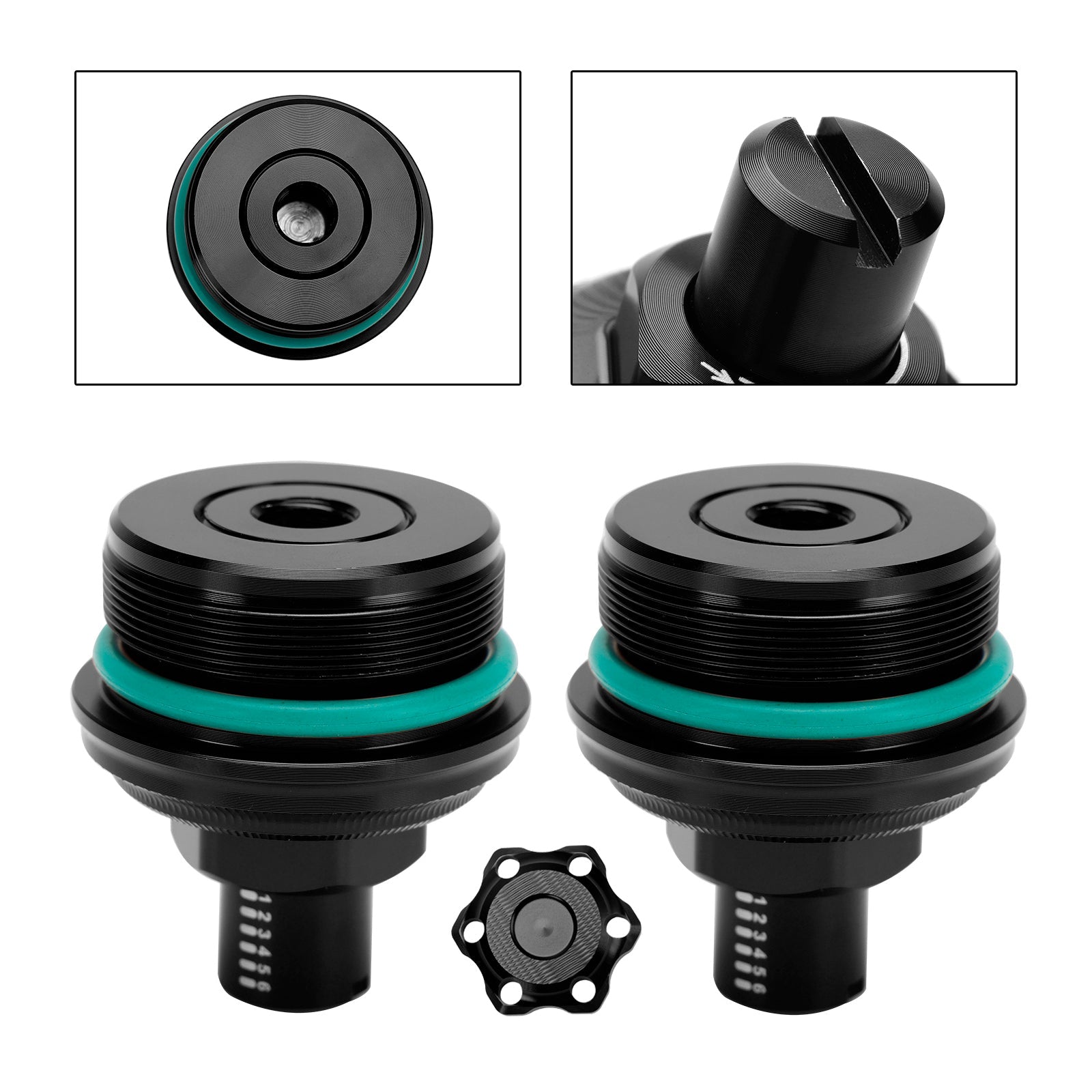 Yamaha Mt-03 Mt 03 2019-2023 2Pcs Fourche Précharge Ajusteur Boulon Vis Cnc