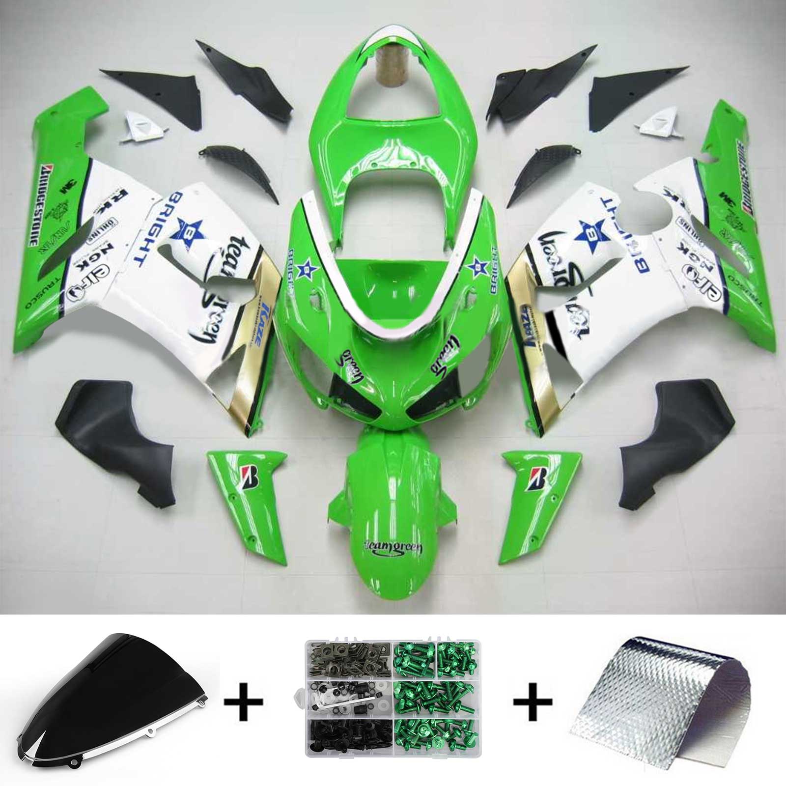 Kit de carénage Amotopart pour Kawasaki ZX6R 636 2005-2006 Générique