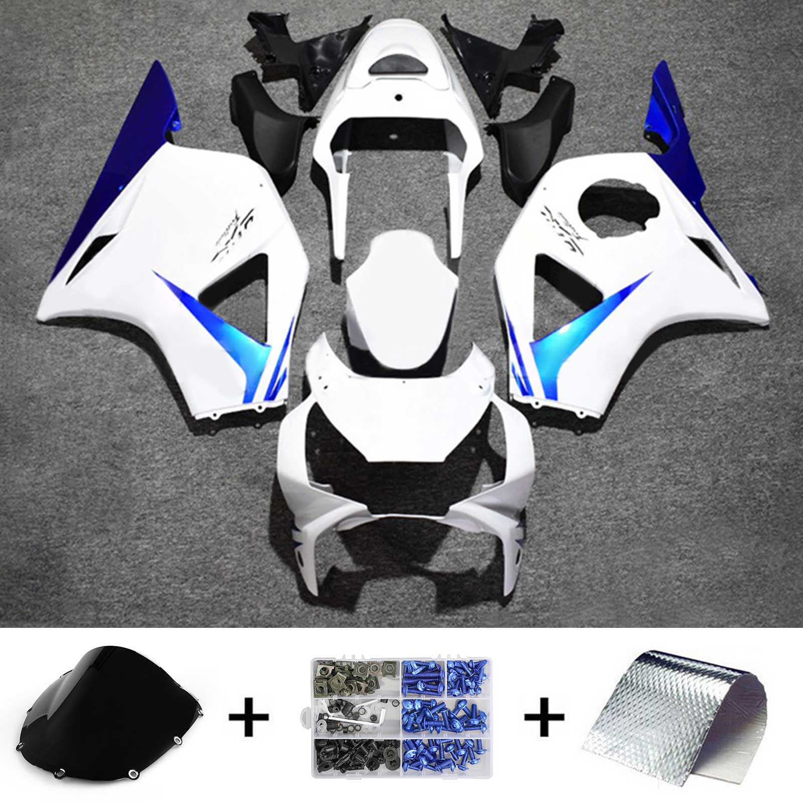 Amotopart Honda CBR954 2002-2003 ABS muovinen korin suojasarja