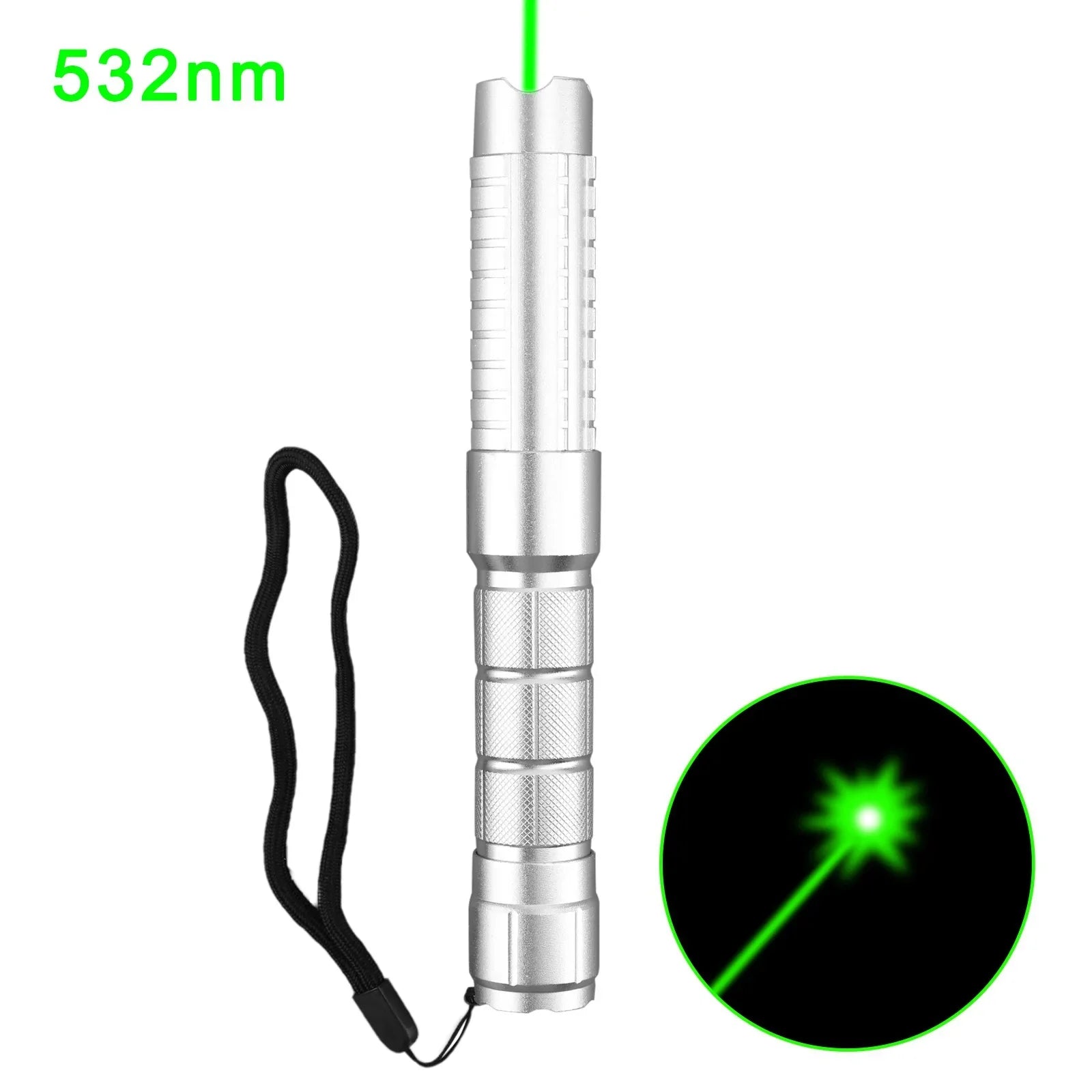 Tactique Haute Puissance 532nm Vert Pointeur Laser Stylo Faisceau Visible Lazer
