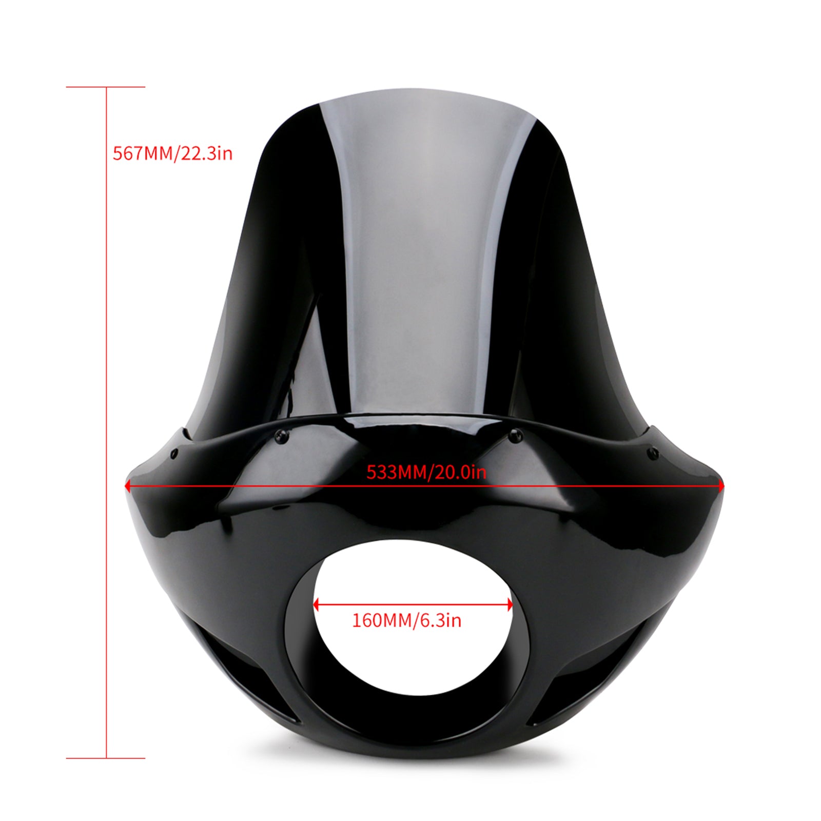 Forcelle da 35 mm a 49 mm La maggior parte dei fari da 5,75" Parabrezza Dyna Copertura faro