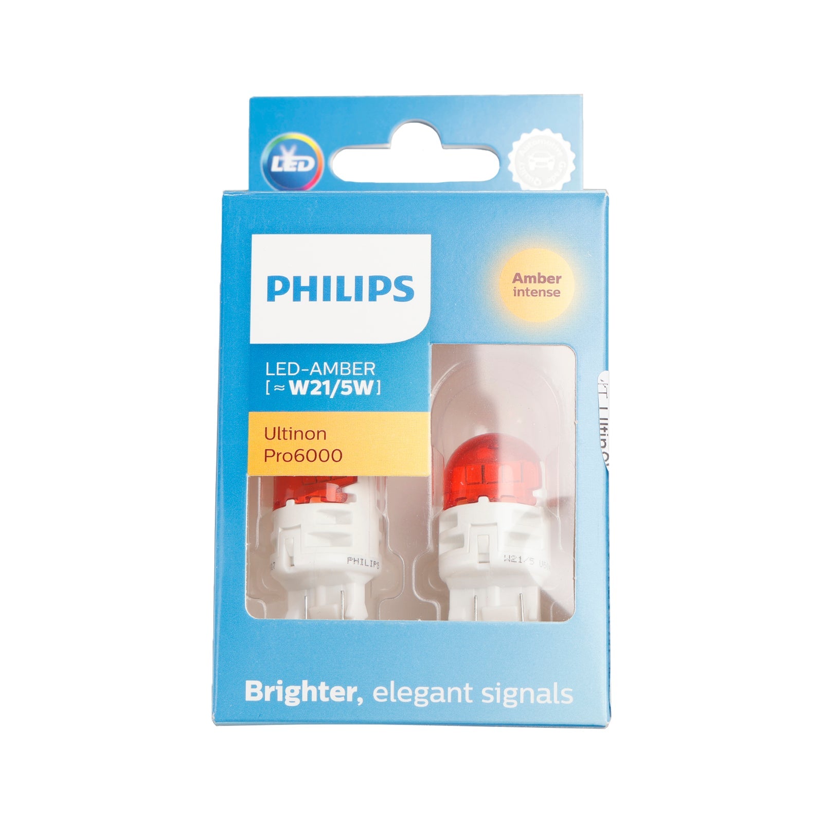 Per Philips 11066AU60X2 Ultinon Pro6000 LED-AMBRA W21/5W AMBRA intensa 80/16lm