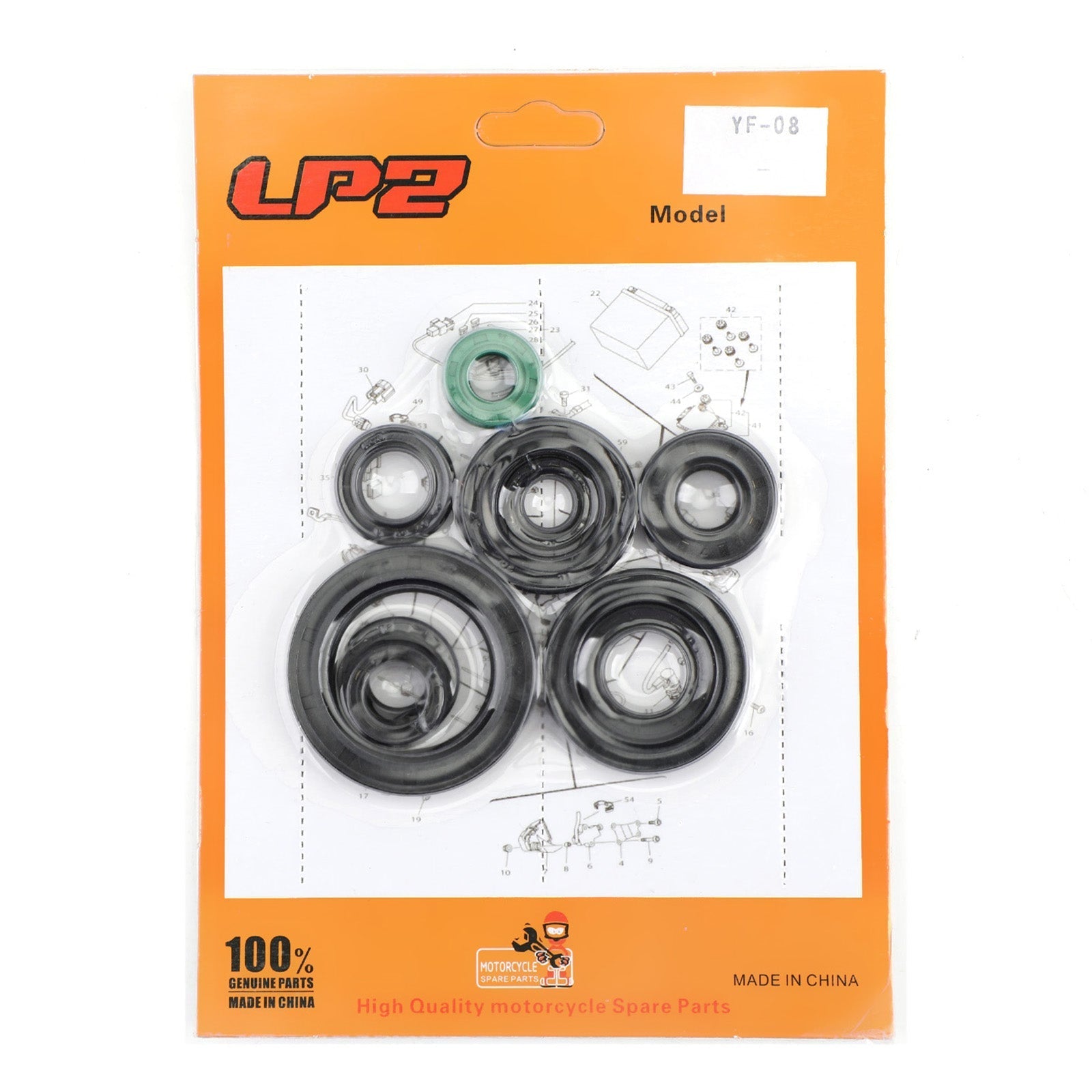 Kit paraolio motore Honda CR125R CR125 CR 125 125R 1987-2003 10 pezzi