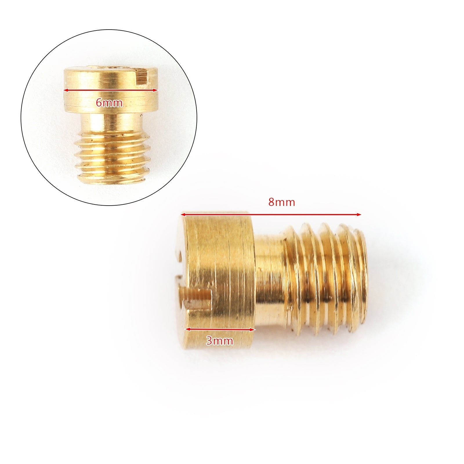 Ensemble de buses de Jets principaux de carburateur 10 pièces 5MM pour carburateur Dellorto 75-98 Carb générique