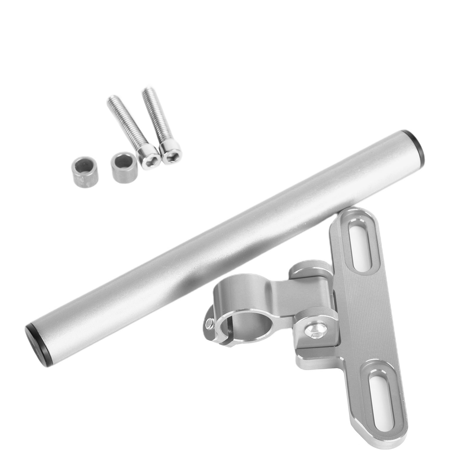 Medium nawigacyjne dla wsparcia wsparcia telefonicznego 22 mm dla motocyklowych motocyklowych srebrnych