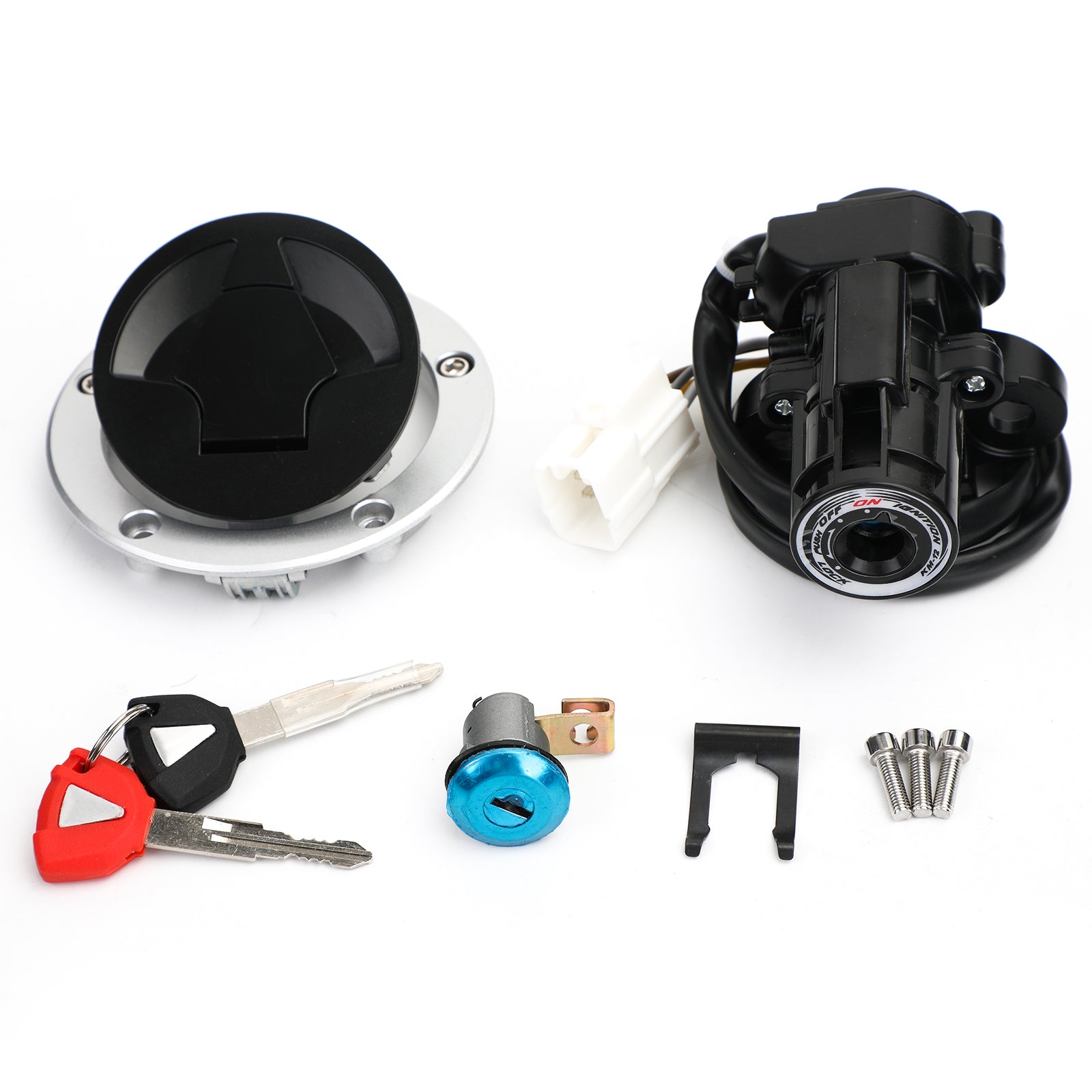 Contactslot Brandstof Gas Cap Seat Lock Montage Voor Kawasaki ZX636 ZX1000 Ninja 11-19 Generiek