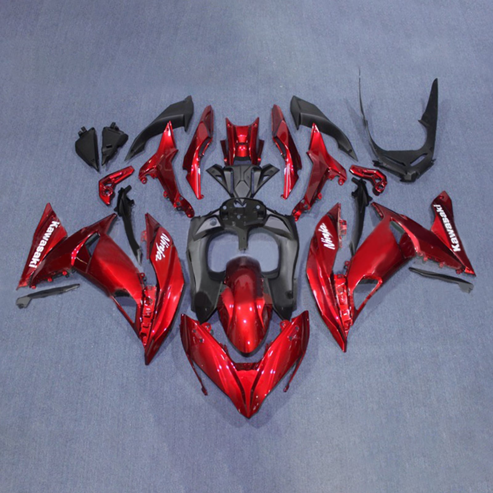 Amotopart Kuipset Kawasaki ER6F/Ninja 650 2017-2019 ABS Kunststof Carrosserie