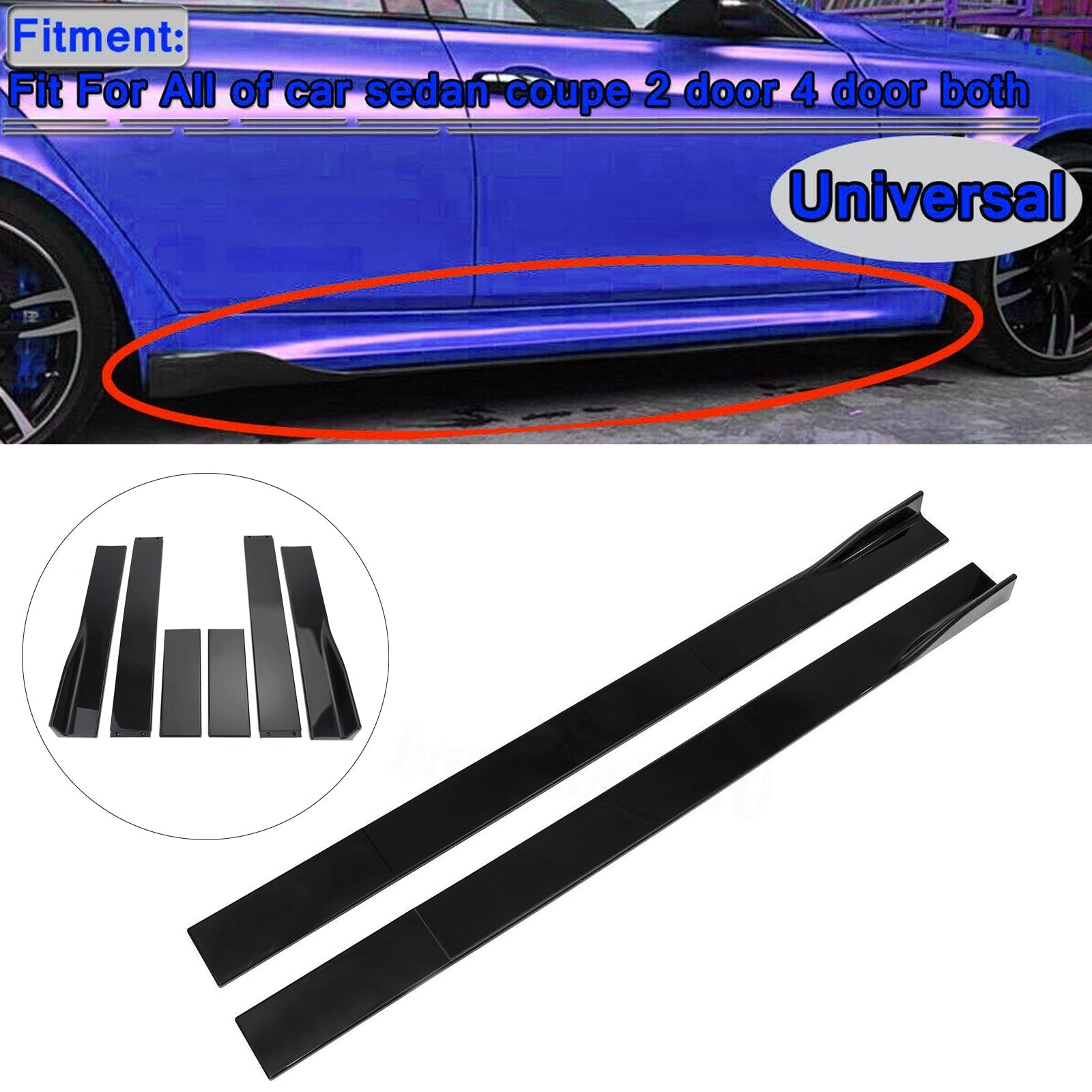 78.7 '' Univerzalna stranska krila rocker Panel Splitters Polipropilen generično