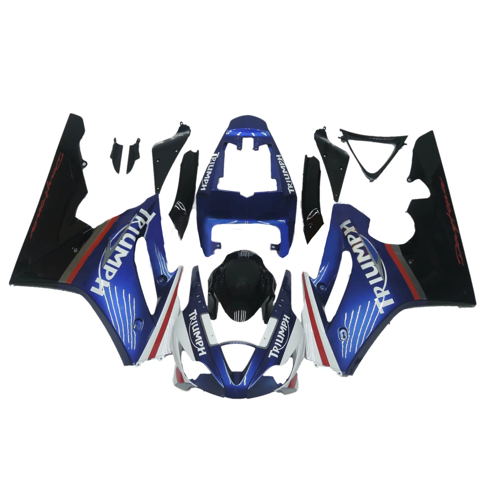 Amotopart Triumph Daytona 675 2006-2008 Kit carenatura carrozzeria in plastica ABS