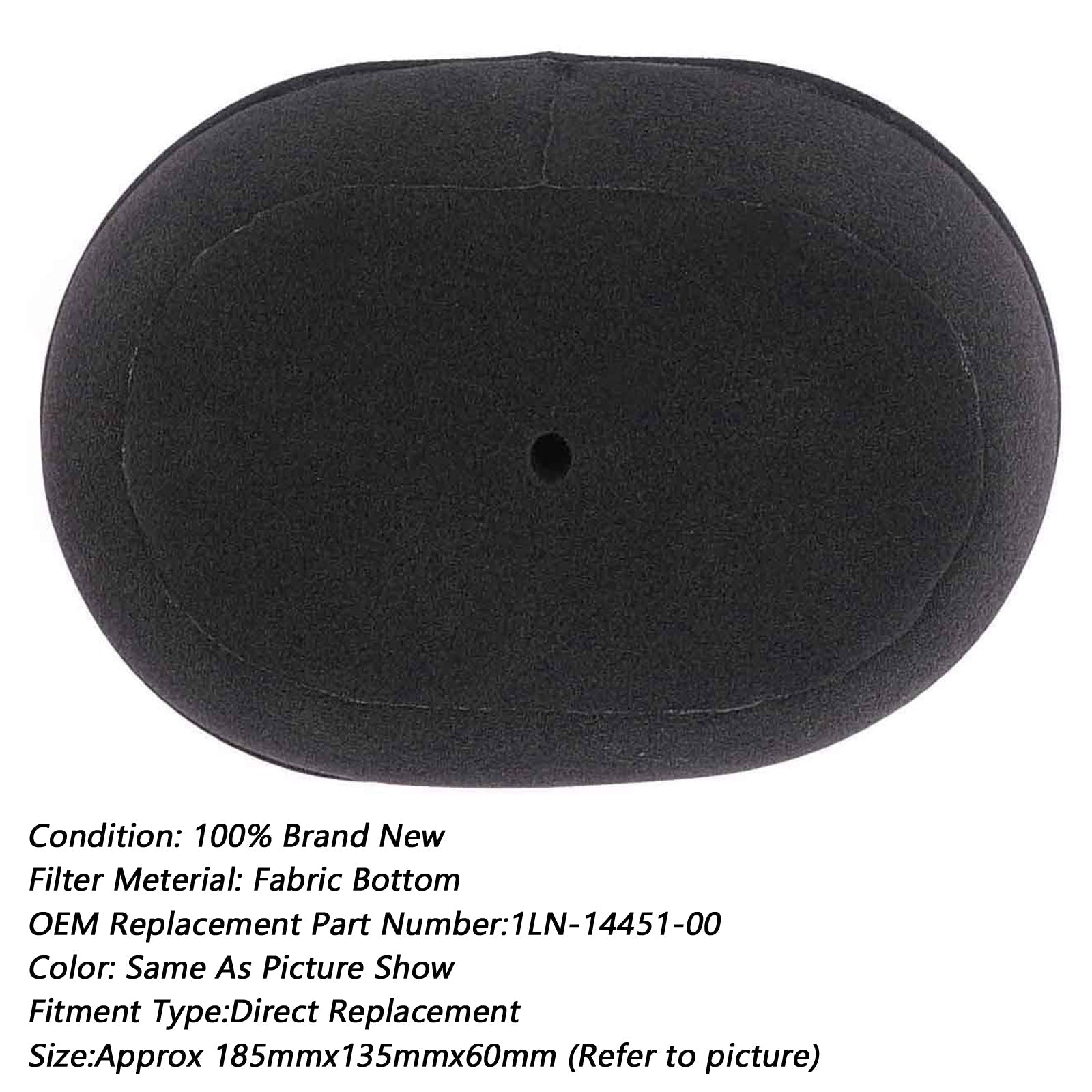 Limpiador de filtro de aire para Yamaha TT250R TTR250 93-06 WR250 R/X 07-17 1LN-14451-00 Genérico