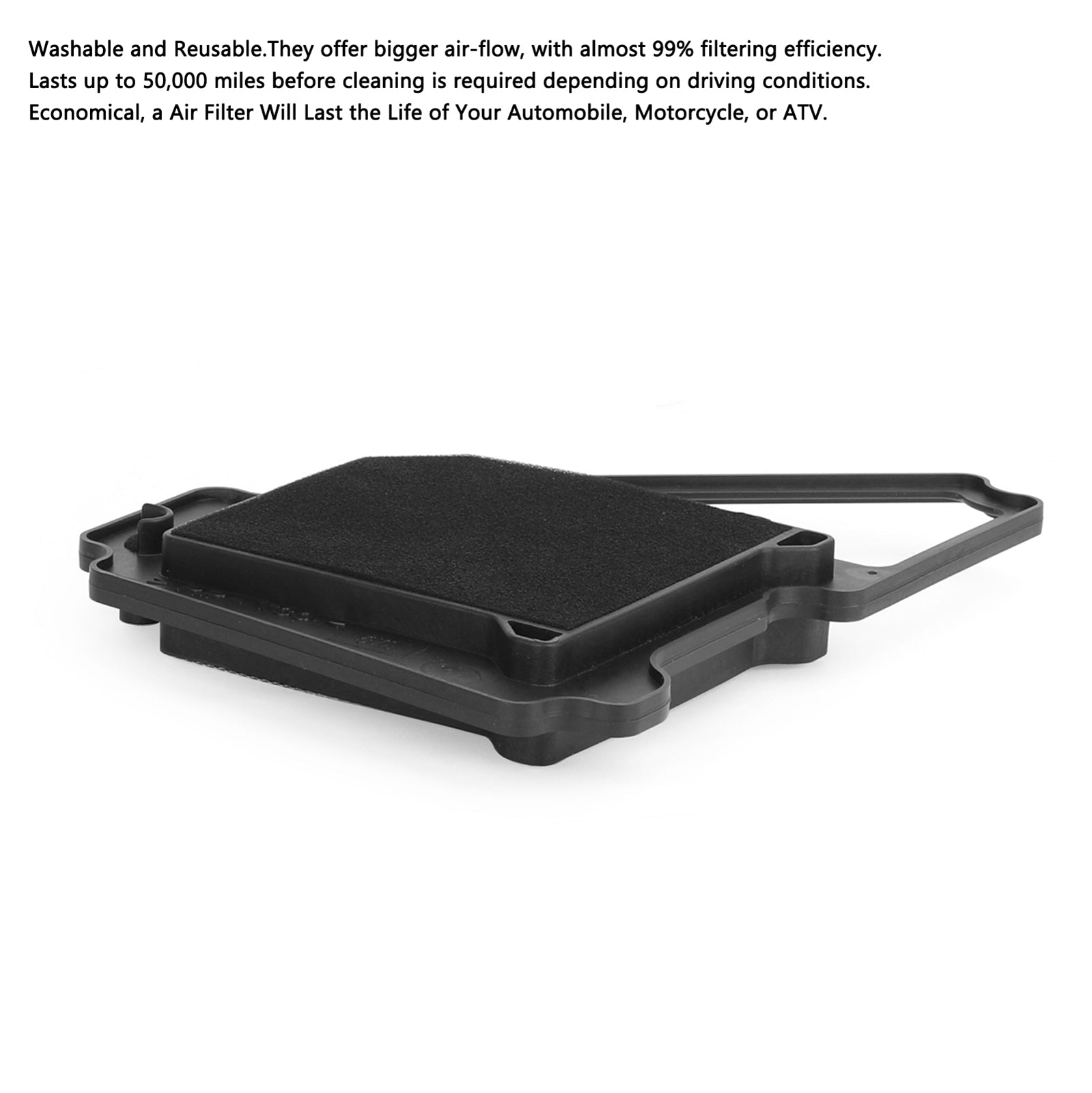 Filtro de aire para Yamaha YBR125 YBR 125 Standard & Custom 2005-2014 5VL-E4450-12 Genérico