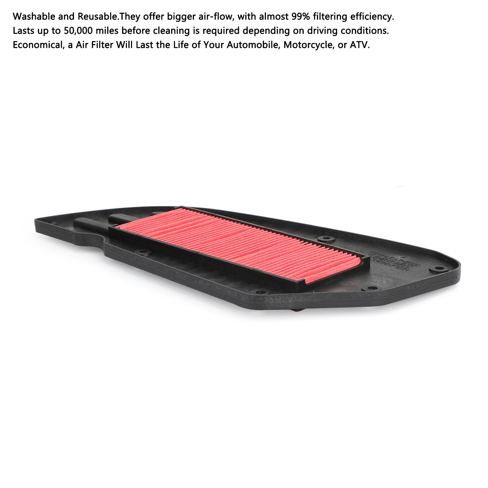 Elemento de filtro de aire para Kawasaki 11013-Y003 KYMCO 17211-LEA7-E00 17211-LKG7-E00 genérico