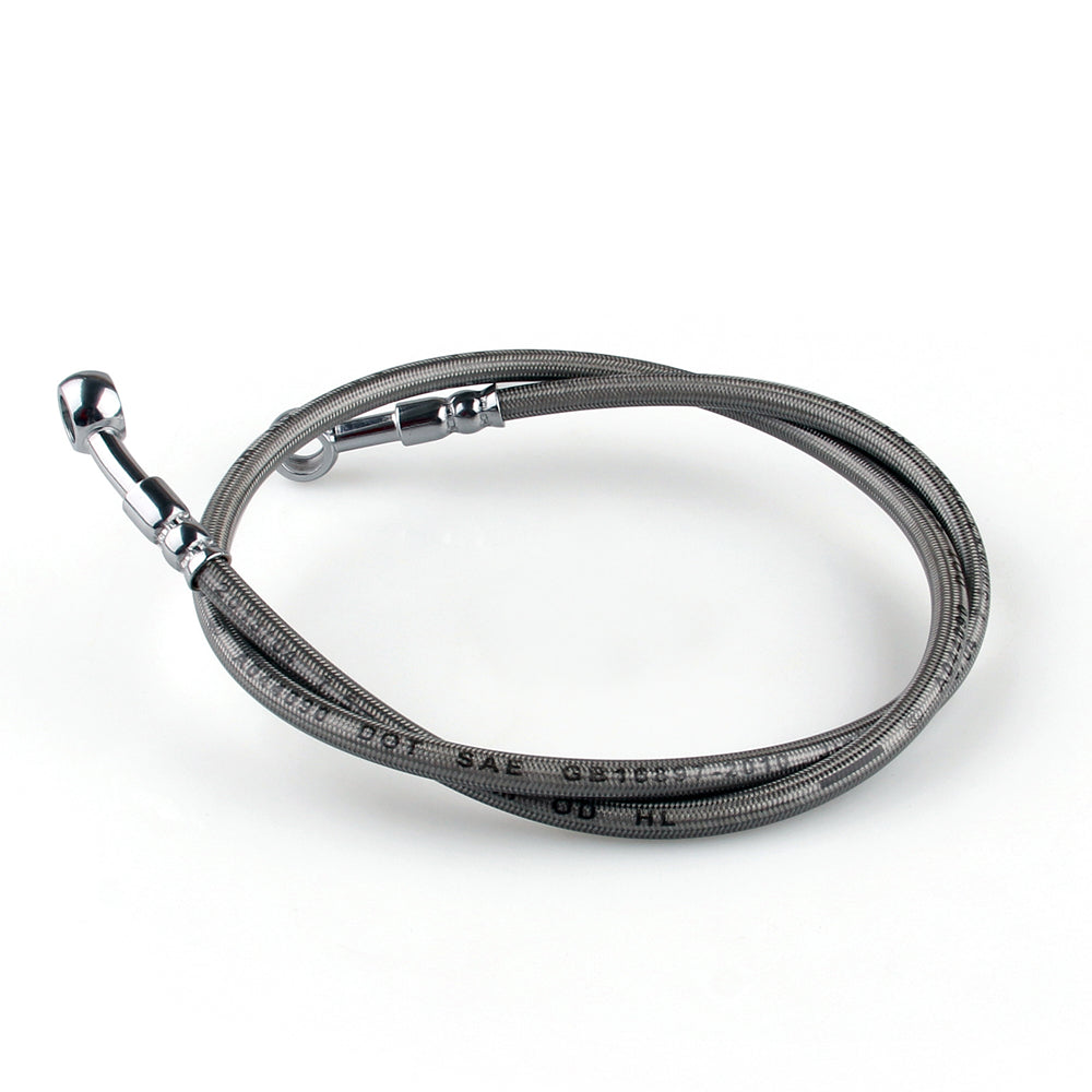 50 cm/19 ligne de tuyau d'huile de frein de moto raccord Banjo en acier inoxydable extrémité pivotante générique