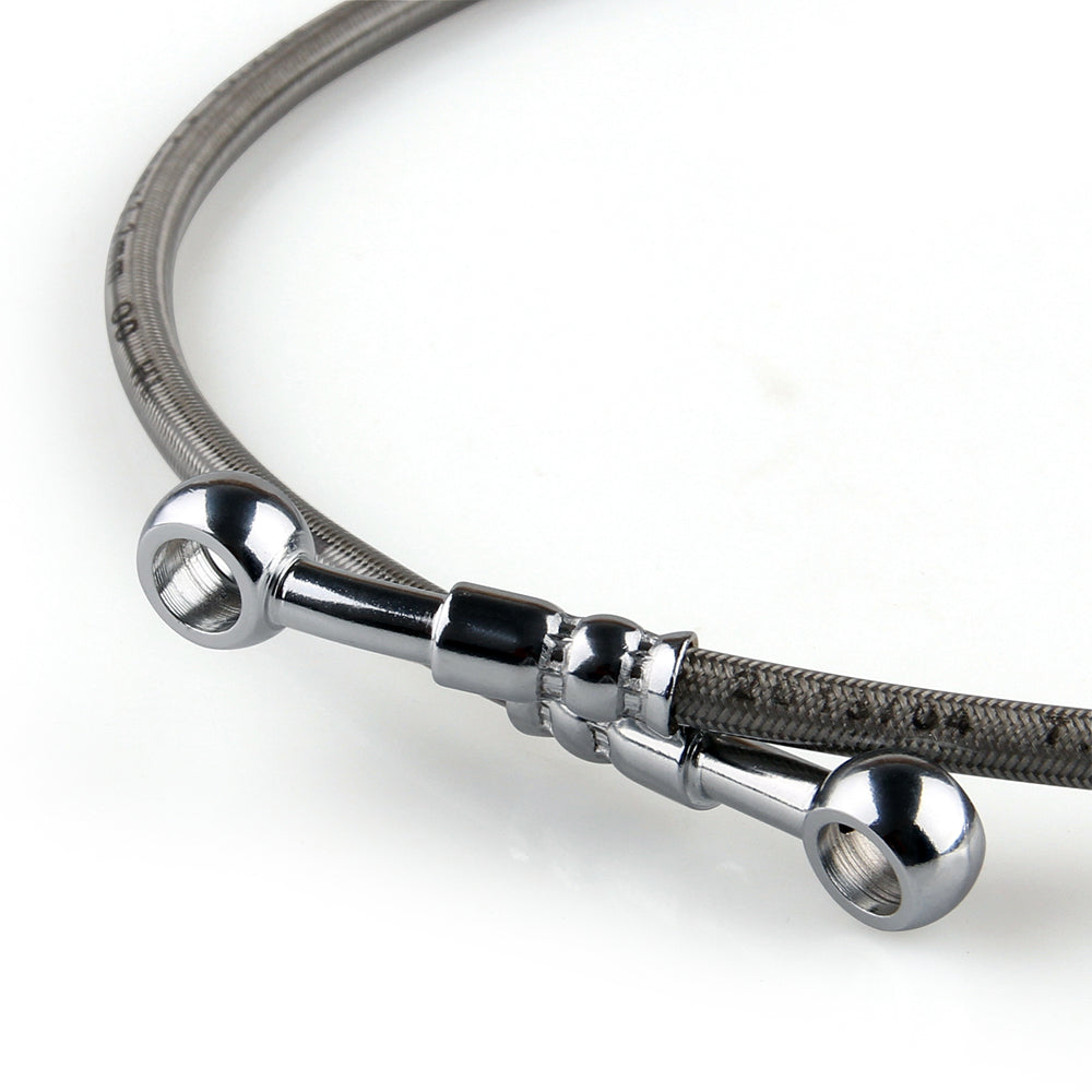 85 cm/33 ligne de tuyau d'huile de frein de moto raccord Banjo en acier inoxydable extrémité pivotante générique