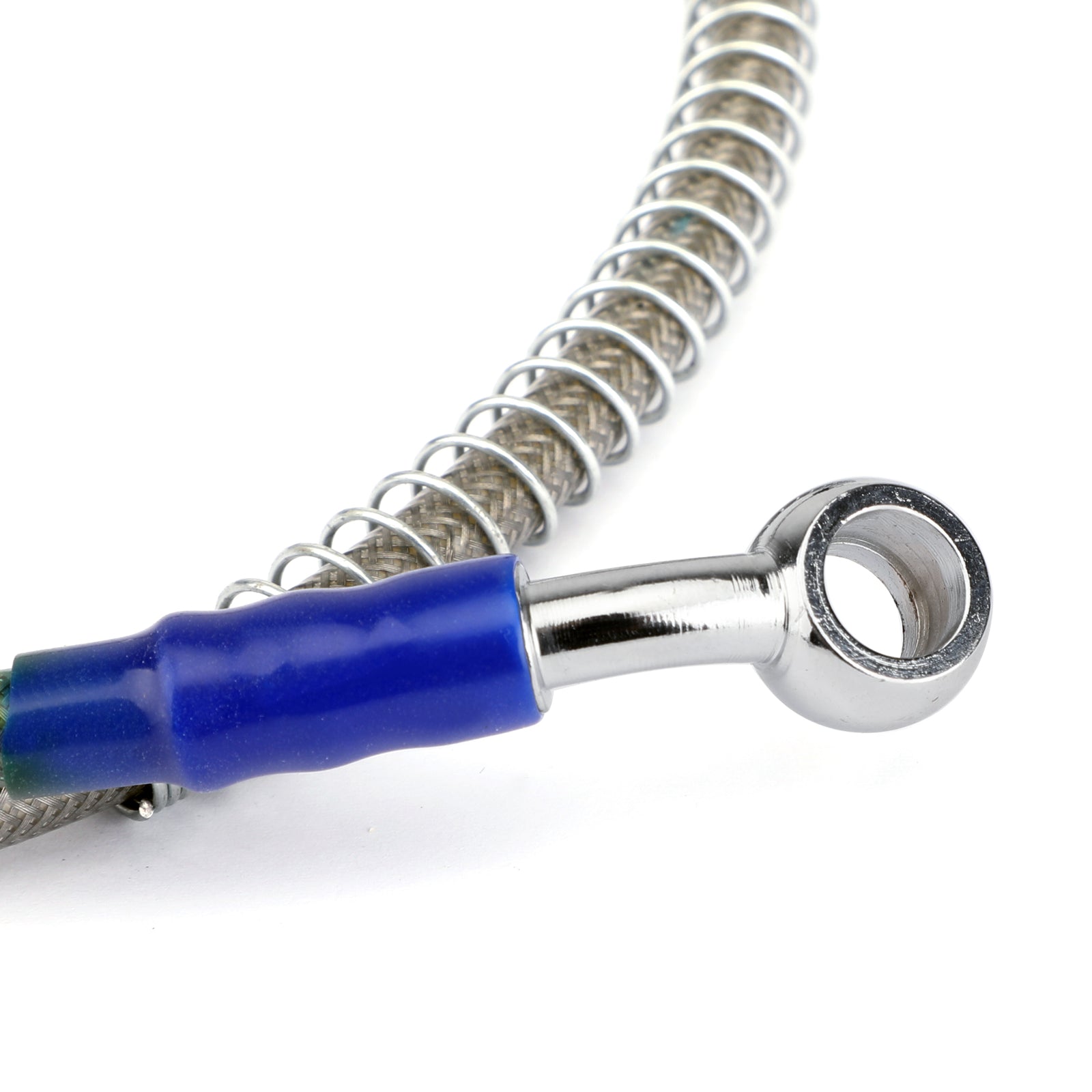 90cm/35 M10 Ligne de tuyau d'huile de frein Raccord Banjo Fin en acier inoxydable Générique