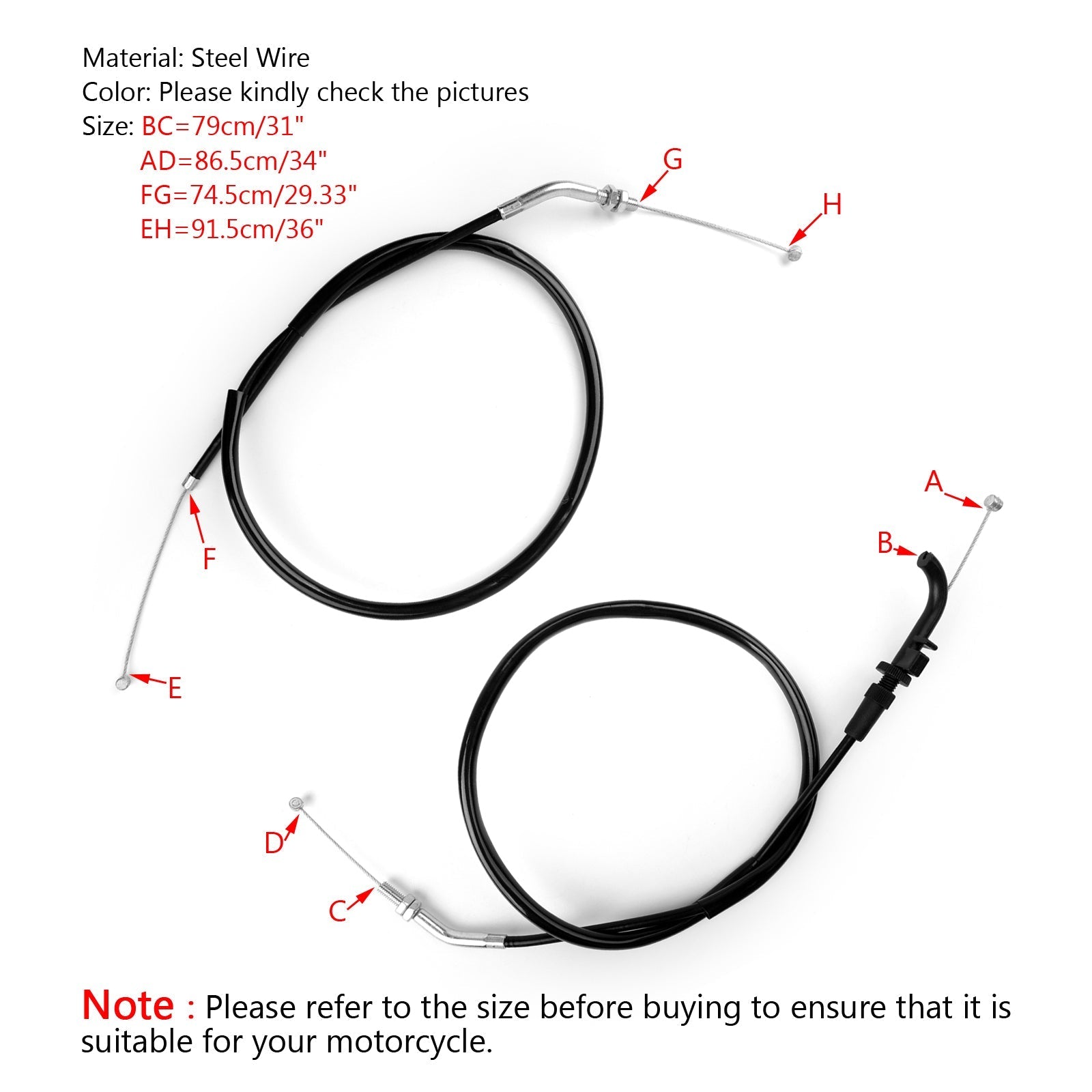 Kabel za pospeševanje motociklov za Kawasaki ER300 Z300 2015-16 EX250 ninja 250R 13-17 generično