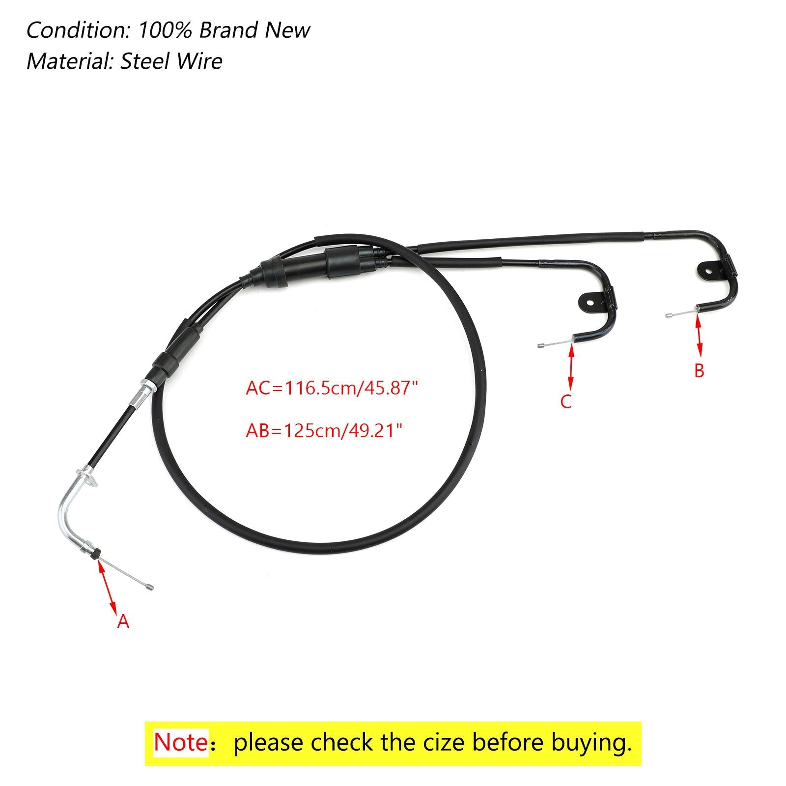 ATV zaganjalni kabel za Arctic Cat 2004 2005 2006 650 V-2 V-TWIN samo 0487-033 generično