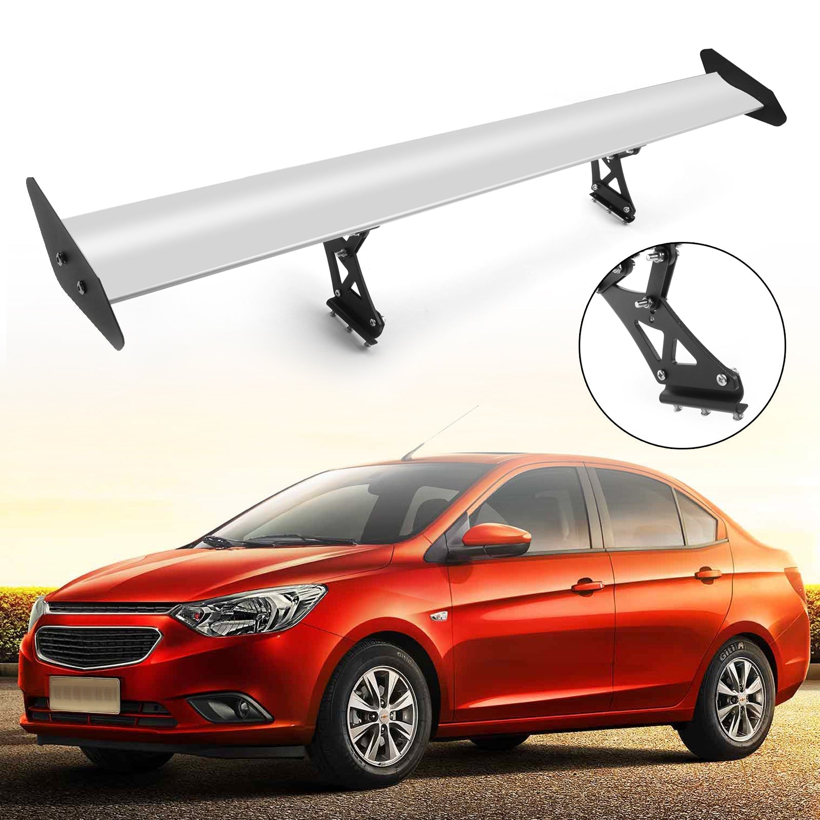 135 cm Universal Trap Verstelbaar aluminium GT GT ACHTER BRIJST RACING SPOILER Generieke vleugel