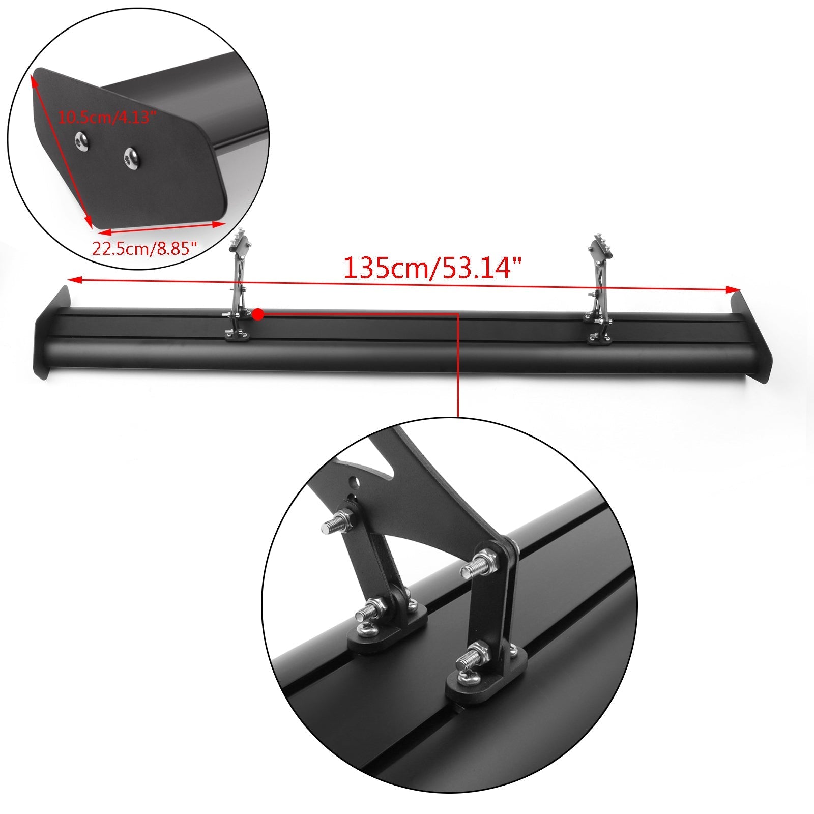 Lekki i regulowany uniwersalny ogólny ogólny aluminiowy tylny szachowiec.