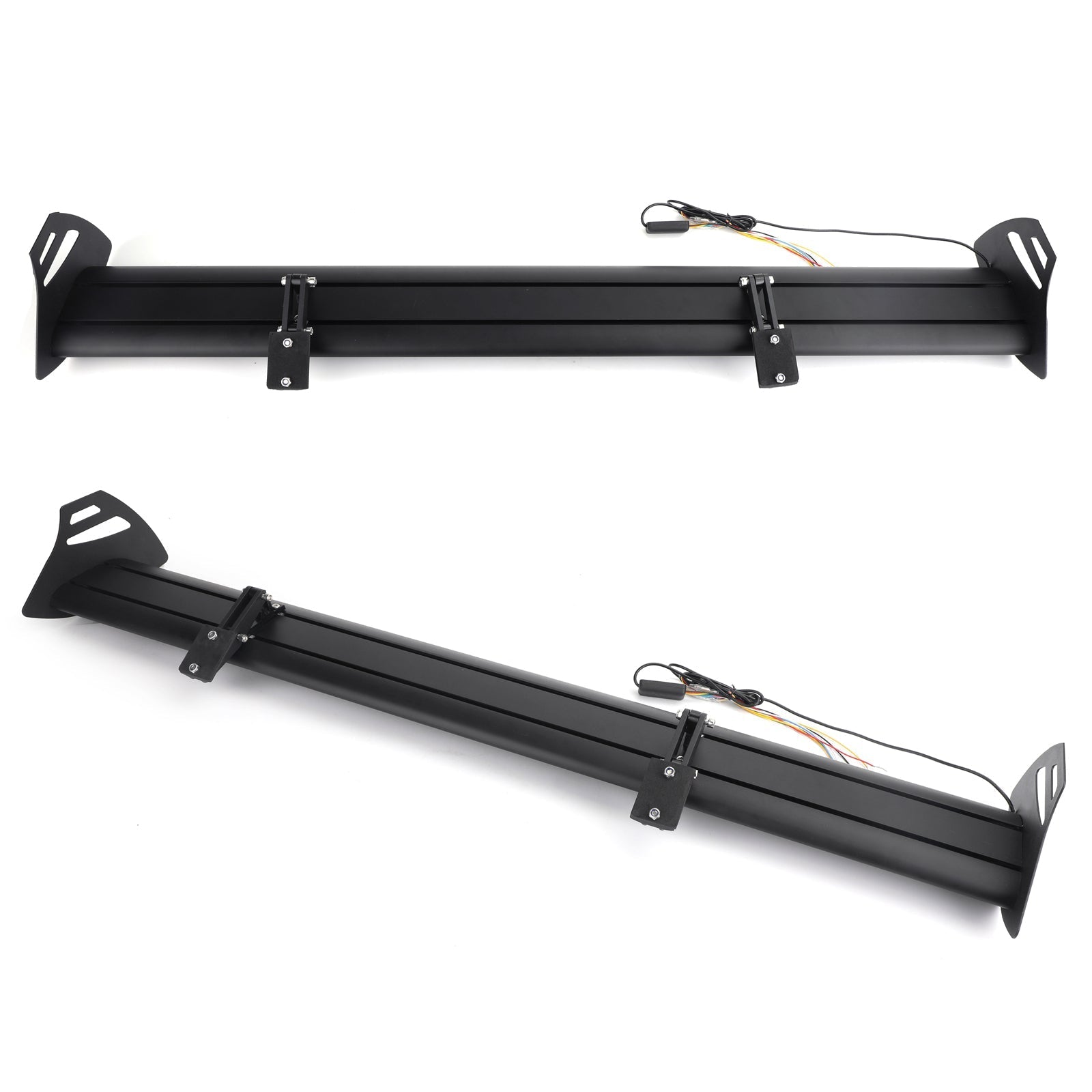 Becquet de course 'aile de coffre arrière en aluminium réglable à hayon universel avec LED générique