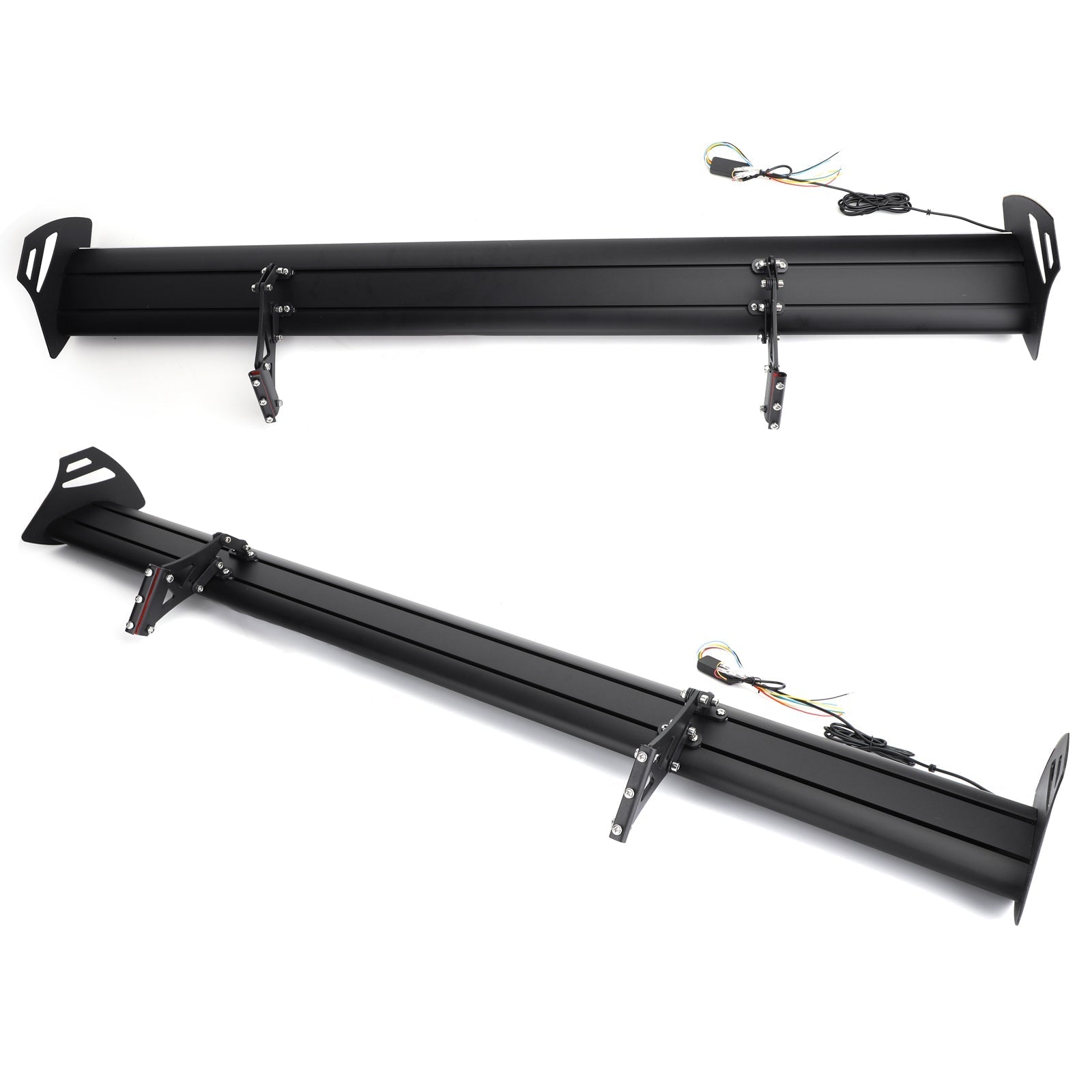 Regulowany aluminiowy spojler wyścigowy tylnego skrzydła bagażnika do Universal Sedan z diodami LED