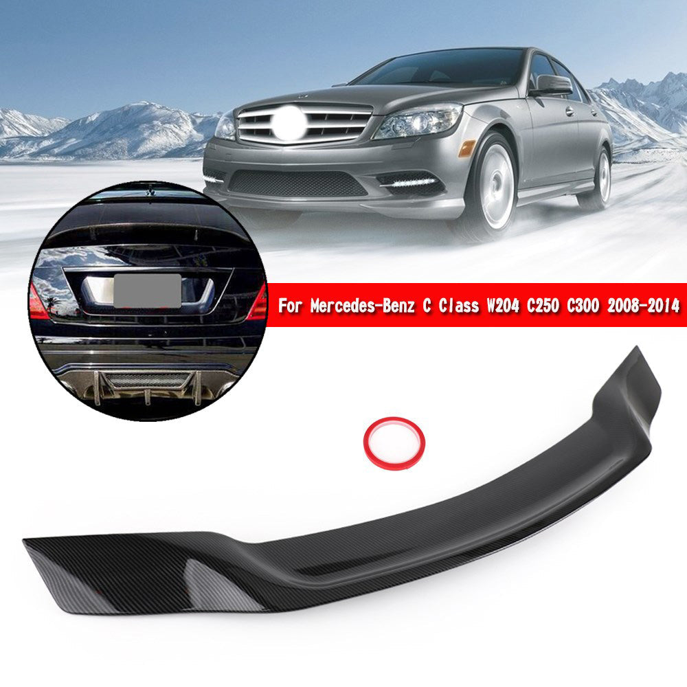 Spoiler per bagagliaio in fibra di carbonio per Mercedes Benz W204 C250 C300 08-14 generico